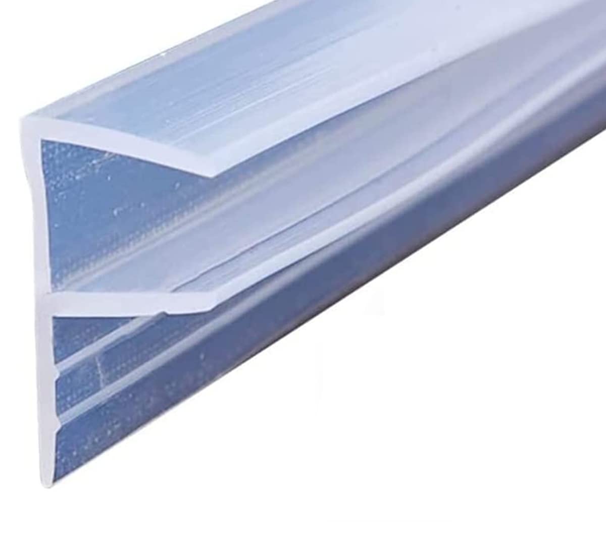 Soft Shower Door Seal Strip - 6mm x 1m F-Type Waterproof Glass Door Seal for Bathroom & Shower Screens - Prevent Leaks & Protect Floors