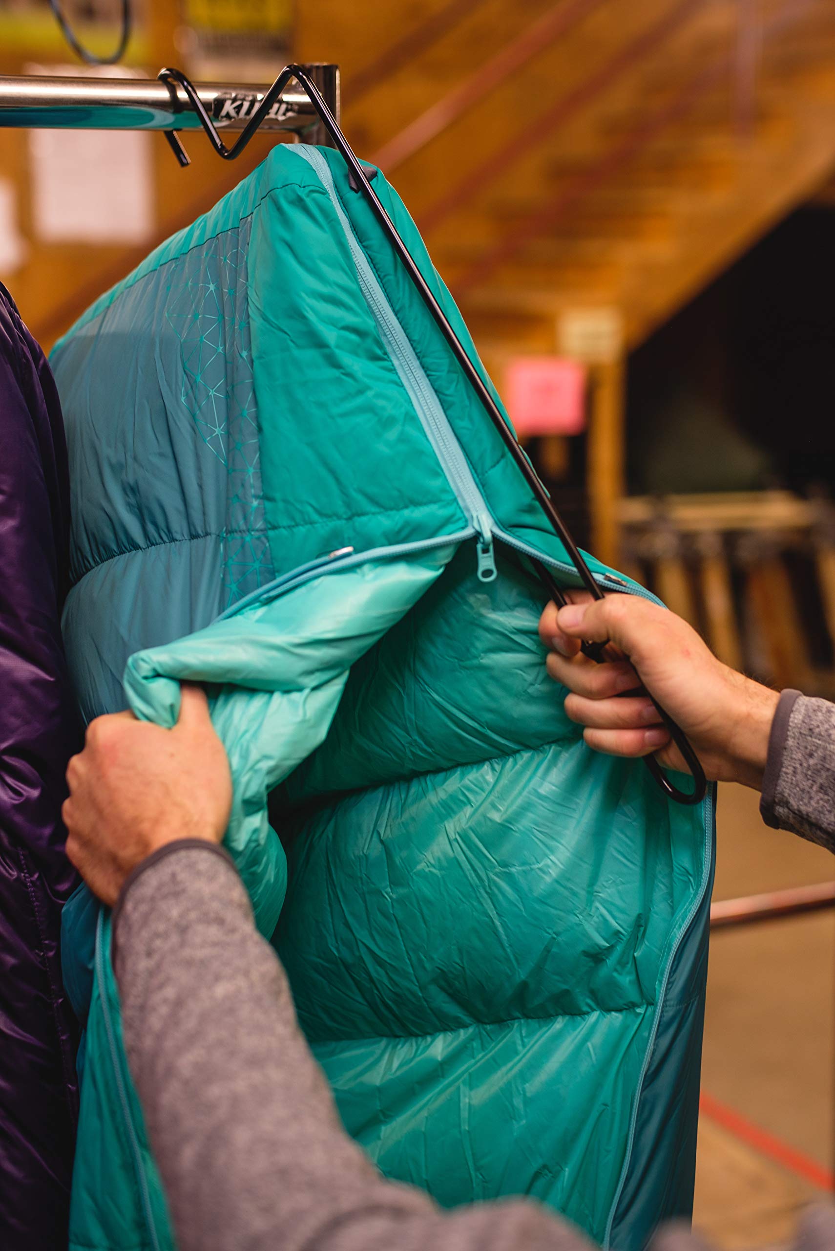 Best Sleeping Bag Hanger for Camping Gear - Durable Storage Organizer for Sleeping Bags, Quilts & Outdoor Bedding - Perfect for Garage, Closet & RV Organization