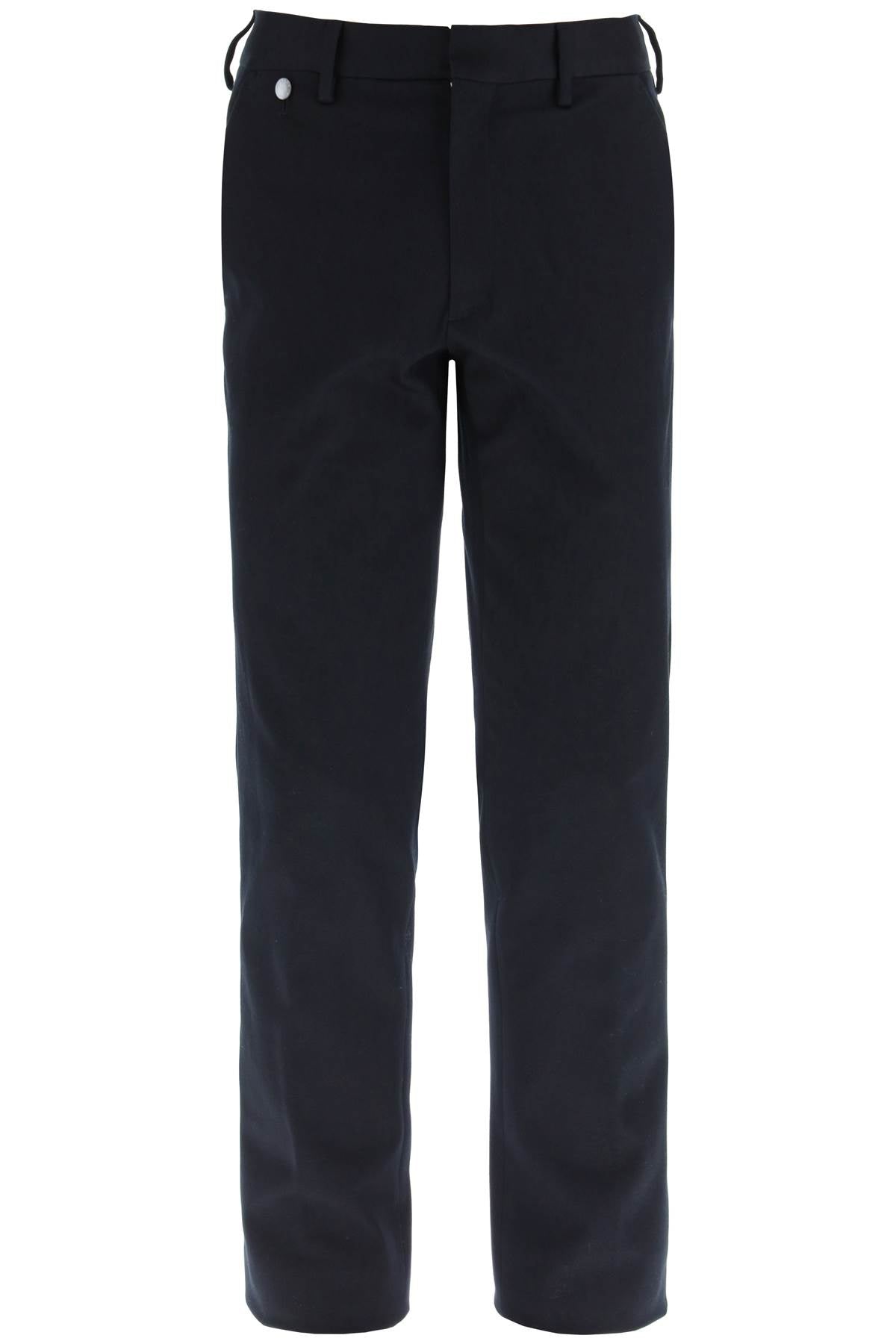 Agnona Men's Cotton Chino Pants - Classic Slim Fit Casual Trousers for Business & Weekend Wear