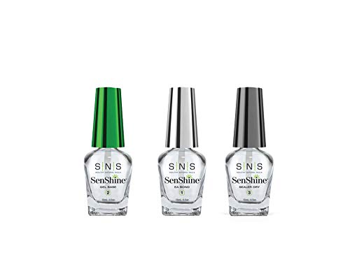 **SNS Dipping Powder Senshine Liquid Gel Set of 3 (0.5oz) - Gel Base, E.A Bond, Sealer Dry for Professional Nail Art & Manicure at Home**    或    **SNS Nails Dipping Powder Senshine Liquid Gel Kit (0.5oz) - Gel Base, E.A Bond, Sealer Dry for Long-Lasting Salon-Quality Nails**    （可根据具体产品特点选择更匹配的版本）