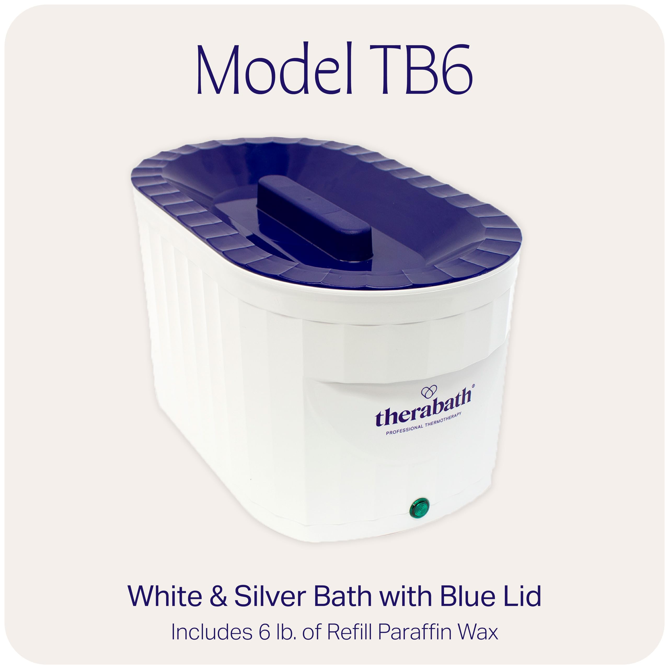 Therabath Professional TB6 Paraffin Wax Bath for Hands, Feet & Body - 6lb Cucumber Melon with Thyme - USA Made Heat Therapy for Arthritis Pain Relief & Muscle Stiffness - Perfect for Spa, Home Relaxation & Physical Therapy Treatments