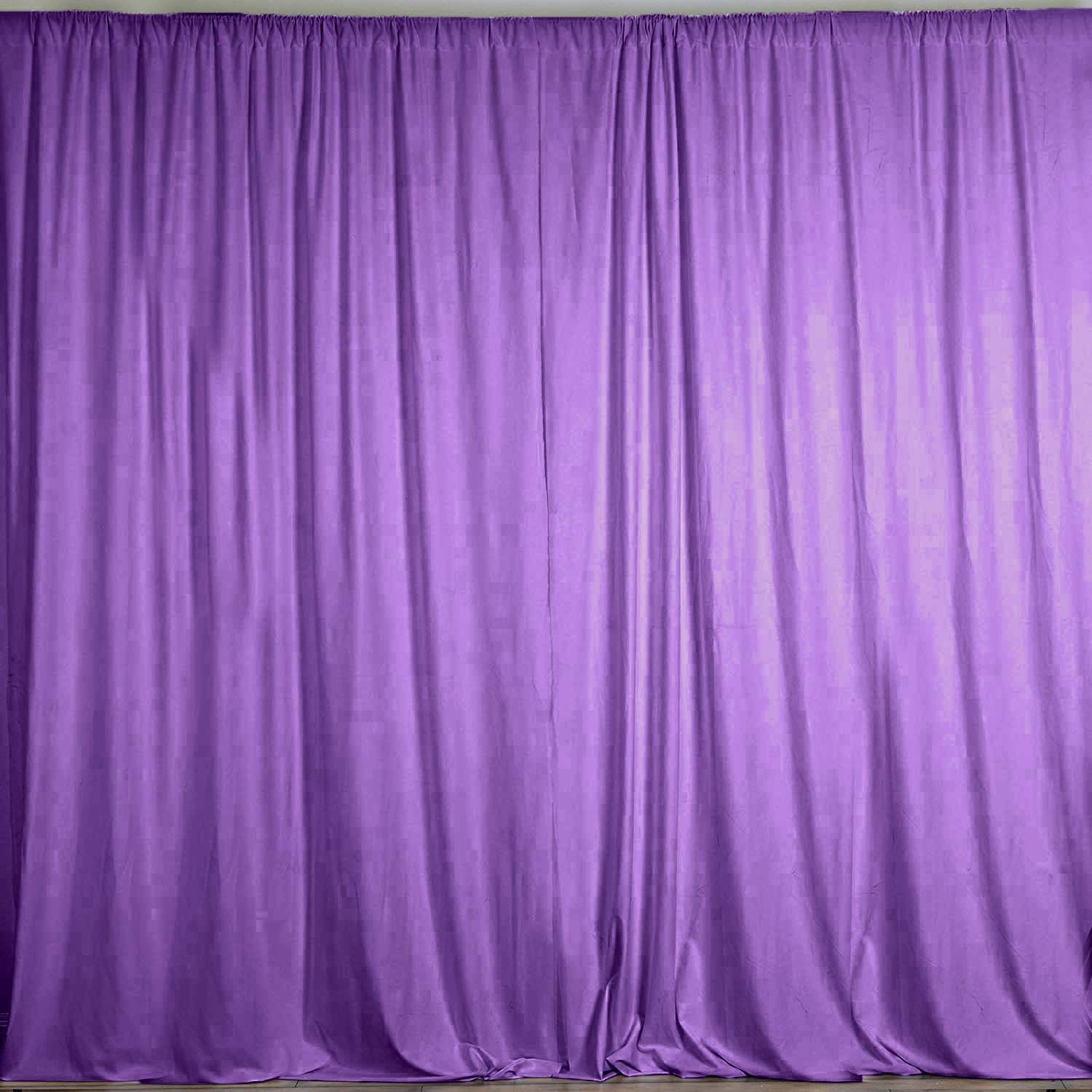 100% Polyester Window Curtains - 58x108 Inch Lavender Stage Backdrop & Photography Drapes (Set of 2) - Perfect for Home Decor, Theater Productions, and Photo Studio Backgrounds
