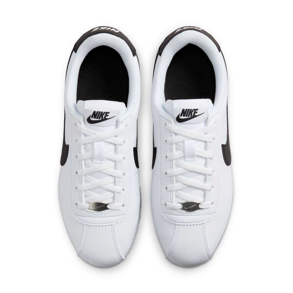 Nike Kids Cortez 'White Black' Sneakers - Comfortable & Stylish Shoes for Boys and Girls - Perfect for School, Sports, and Everyday Wear