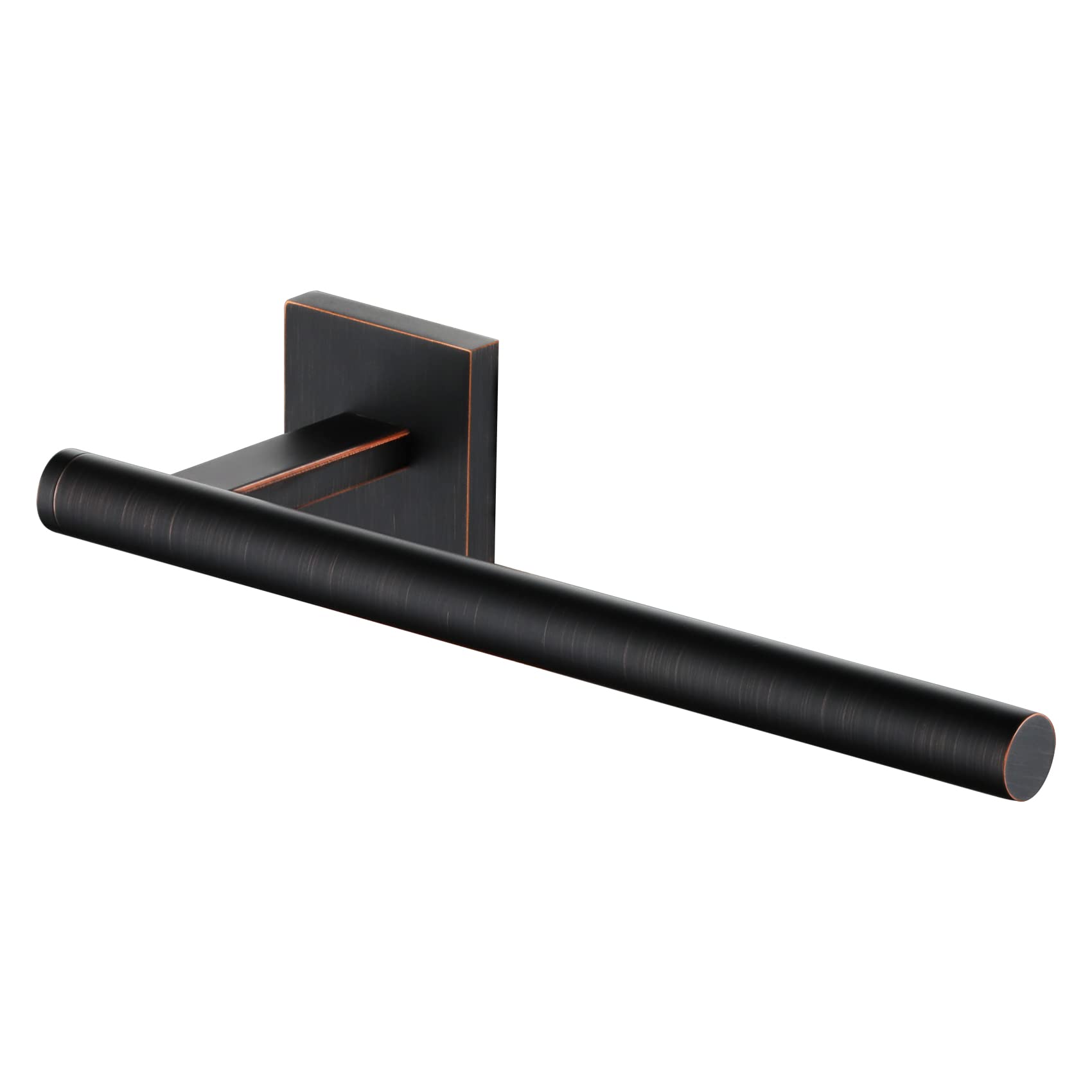 Stainless Steel Wall Mounted Towel Bar & Paper Holder - Oil Rubbed Bronze Bathroom & Kitchen Accessories for Hand Towels, Toilet Paper - Perfect for Modern Bathrooms, Powder Rooms & Kitchens (Model B3008ORB)