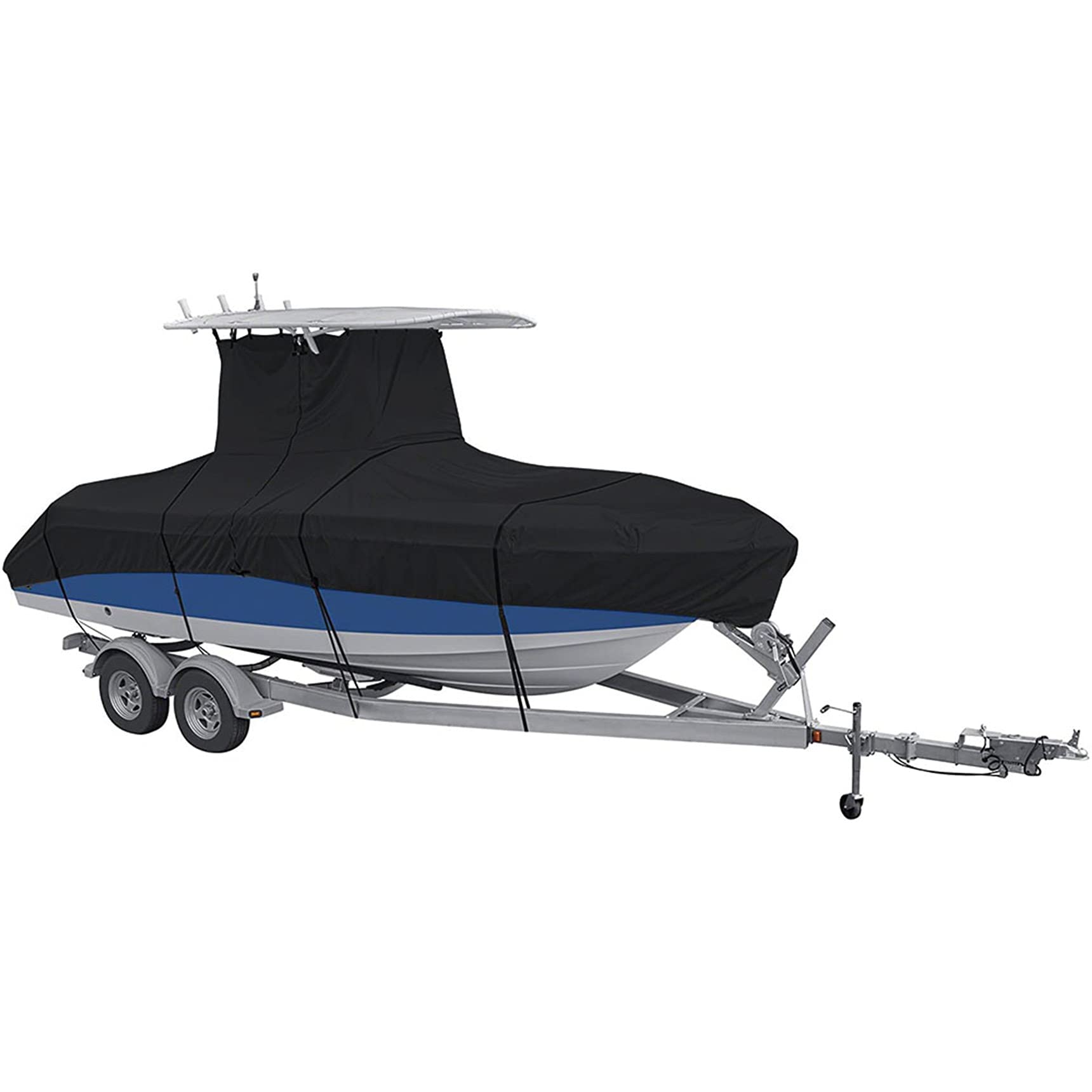 Heavy Duty T-Top Boat Cover Replacement for Center Console Boats | RainMan S | Waterproof & UV-Resistant Marine Protection for Fishing & Cruising