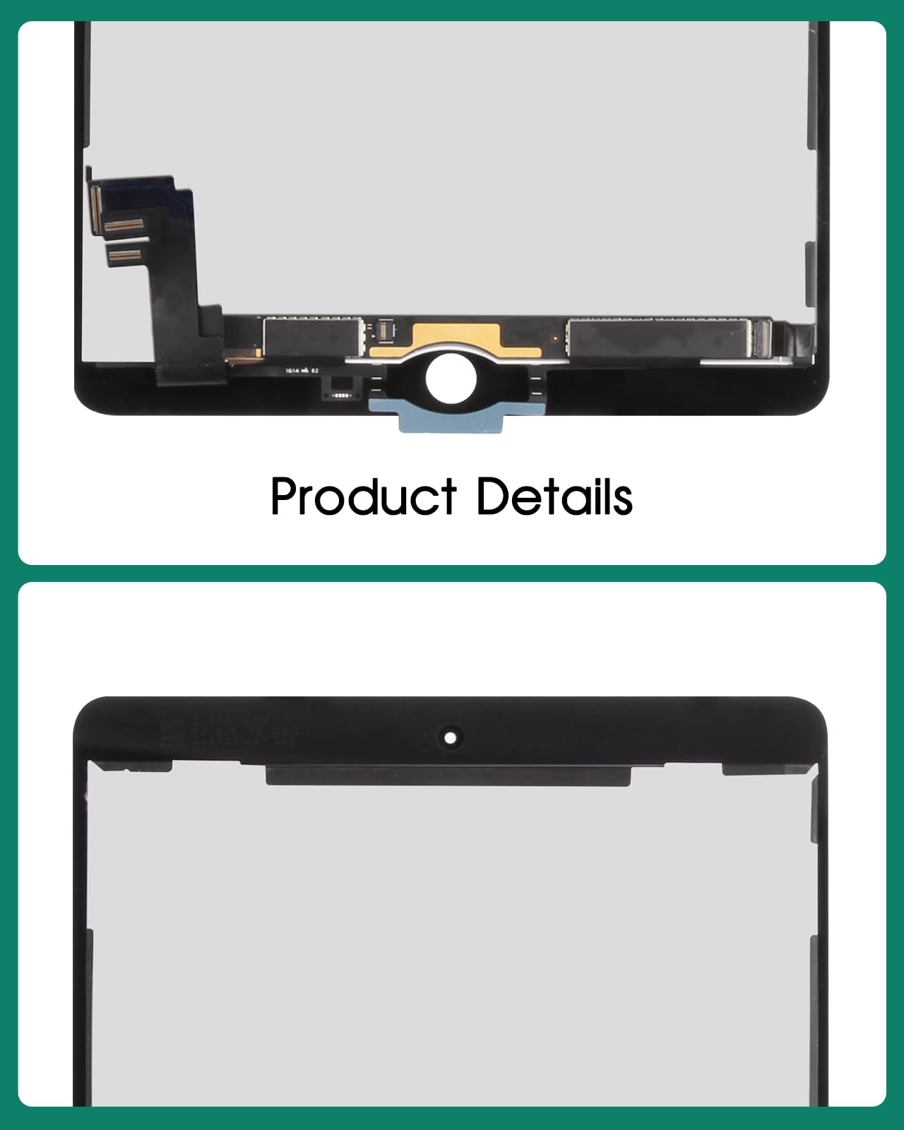 Original iPad Air 2 (2014) LCD Screen Replacement - A1566/A1567 Touch Digitizer Assembly - White (No Home Button) - Perfect for DIY Repair & iPad Air 2nd Generation Display Fix - Home, Office & School Use
