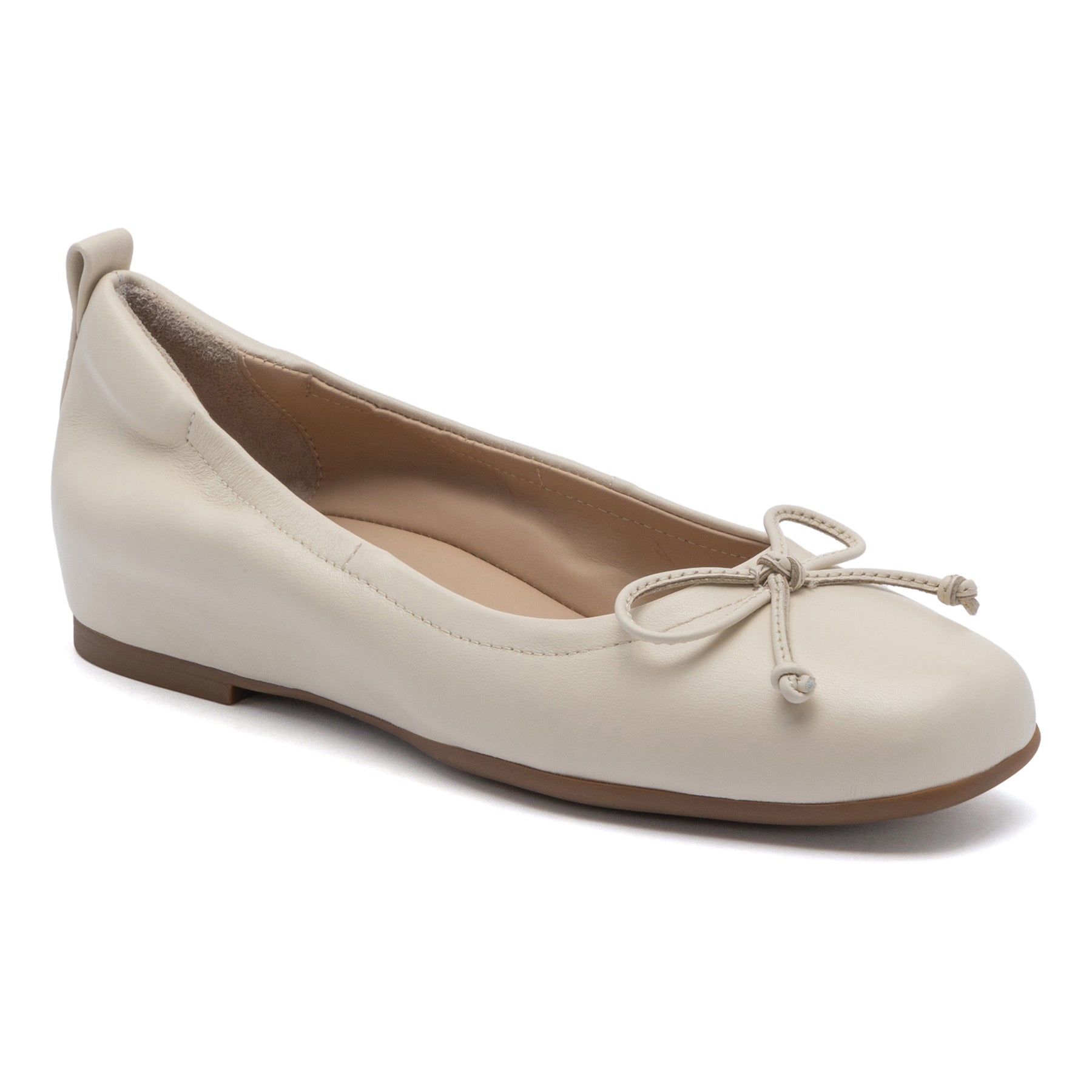 Abeo Cadence Bow Off White - Comfortable & Stylish Women's Shoes for Walking, Work & Casual Wear