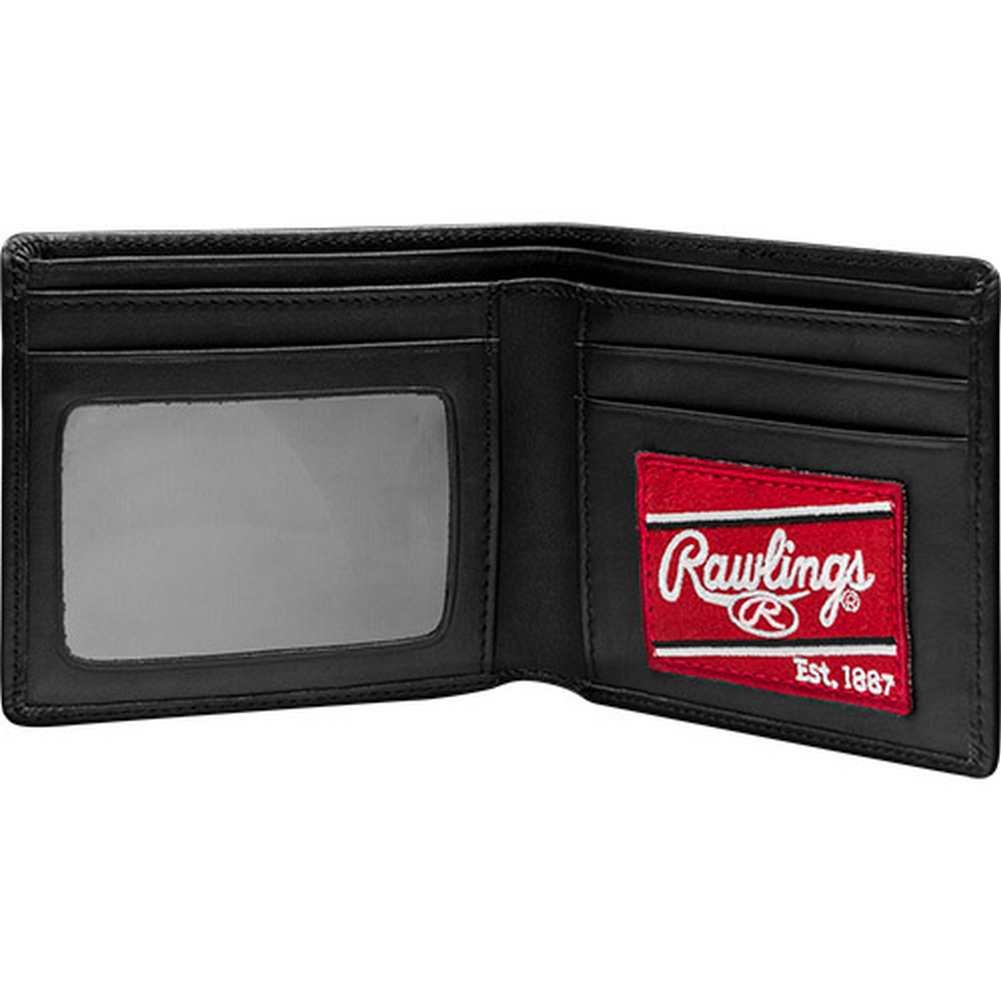 Premium Rawlings Heart of The Hide Leather Bi-Fold Wallet for Men - Durable & Stylish Genuine Leather Wallet for Everyday Use, Travel & Gifts