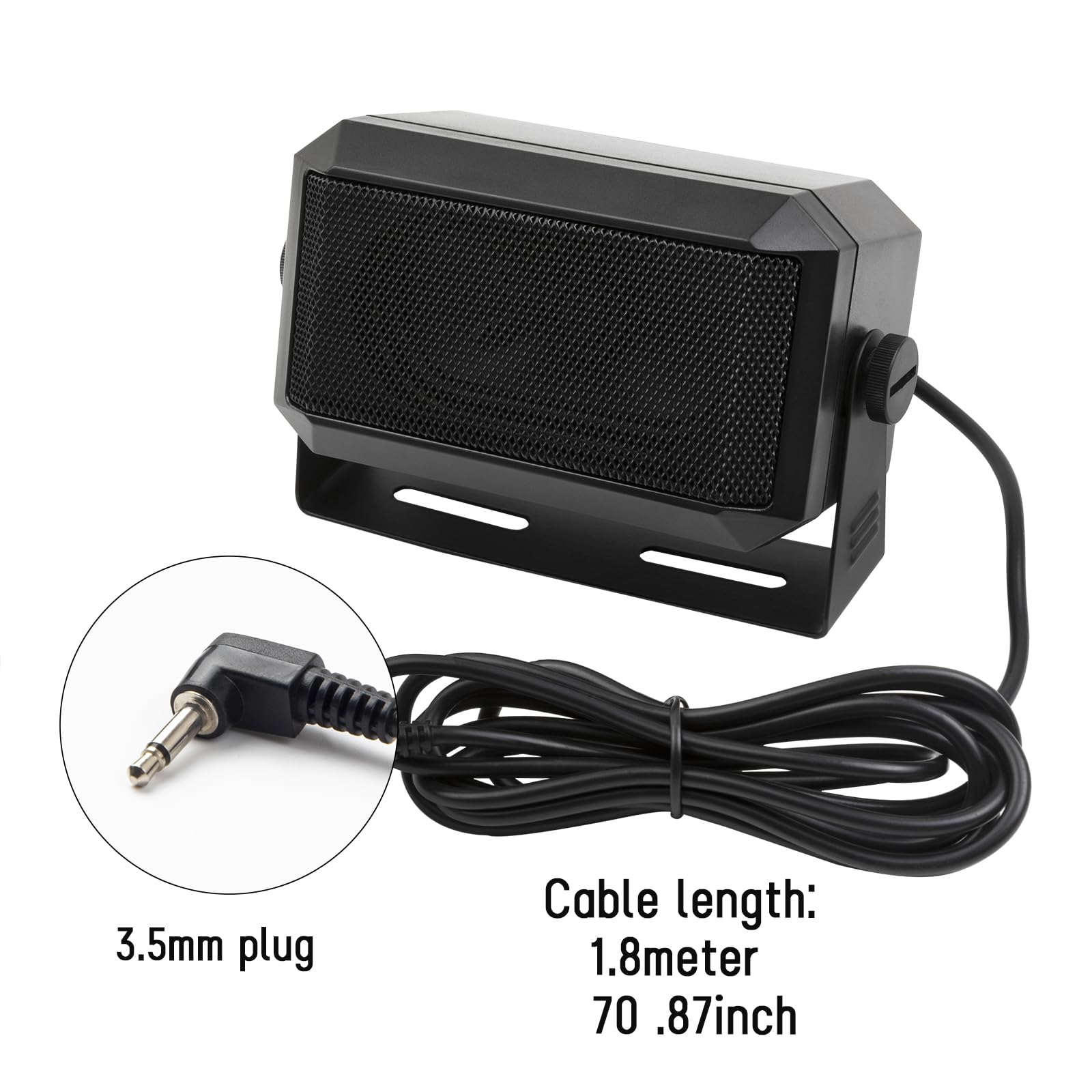 VECTORCOM 5W External CB Speaker with 3.5mm Plug for Ham Radio, CB Radio, and Scanners - TRD550 - Perfect for Truck Drivers, Emergency Communication, and Radio Enthusiasts