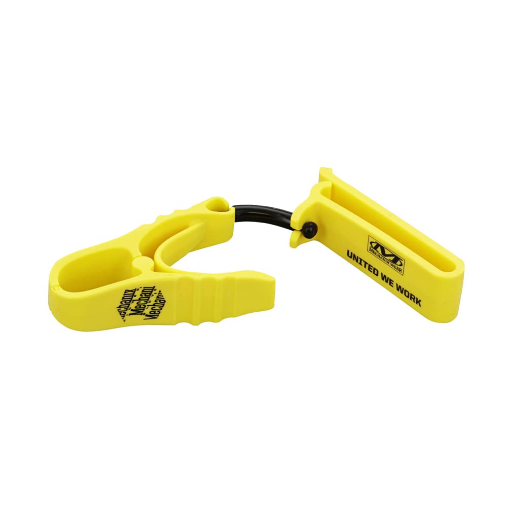 Mechanix Wear Nonconductive Detachable Belt Glove Clips - Anti-Snap Safety Design for Construction, Electrical & Tactical Work | Secure Tool Access for Utility Professionals (Yellow)