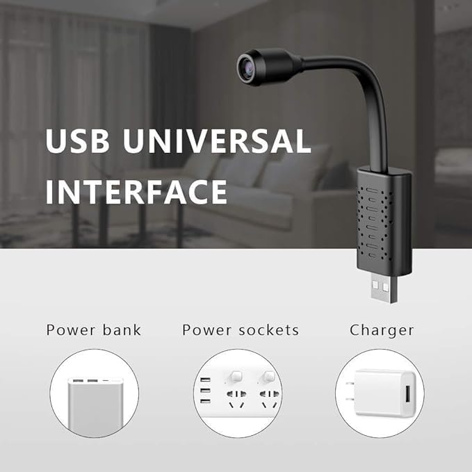 1080P Flexible Neck Wireless Security Camera with Motion Detection - Indoor/Outdoor Wi-Fi Surveillance for Home, Office & Baby Monitoring | Night Vision, Live View & Mobile Alerts