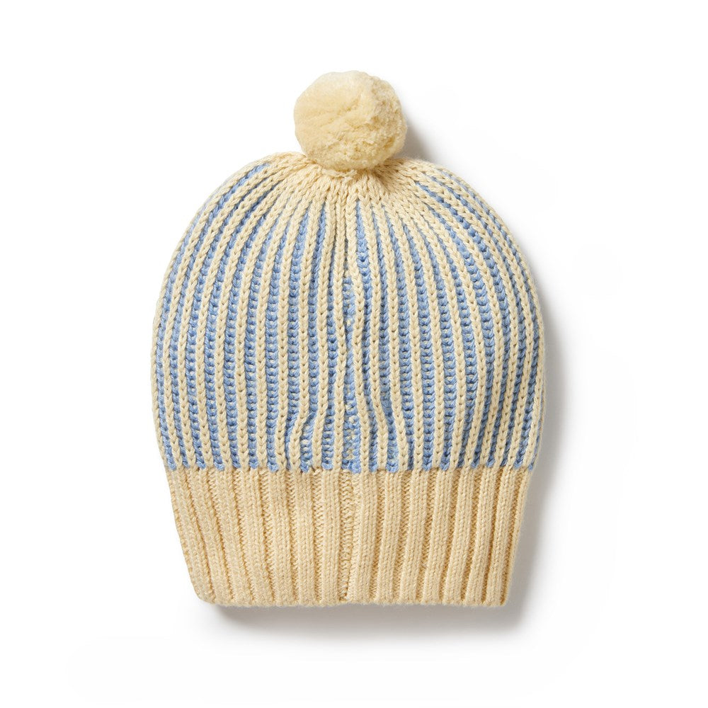 Cozy Dew Knitted Ribbed Beanie for Men & Women - Winter Warm Fleece Lined Hat for Outdoor Activities, Skiing, and Hiking