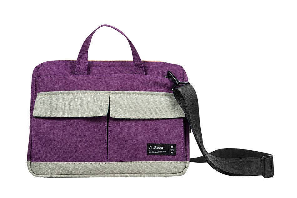 Nifteen Slim Messenger Bag for 13 Inch Laptop - Lightweight & Durable Crossbody Briefcase for Work, School & Travel - Perfect for Business Professionals & College Students