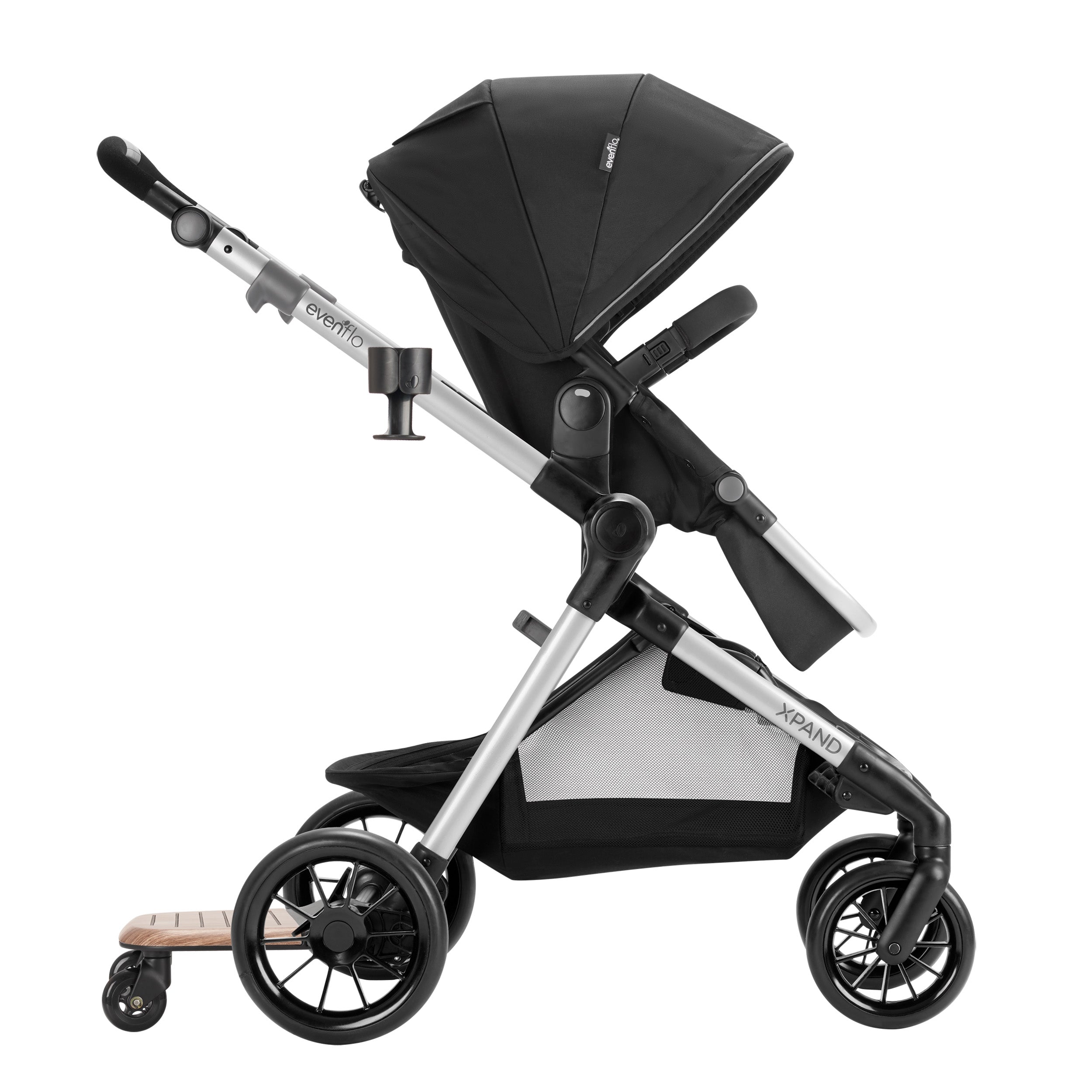 Evenflo Pivot Xpand Stroller Rider Board - Universal Toddler Standing Platform for Multiple Kids, Adjustable Handlebar & Smooth Ride - Perfect for Shopping, Travel & Sibling Outings