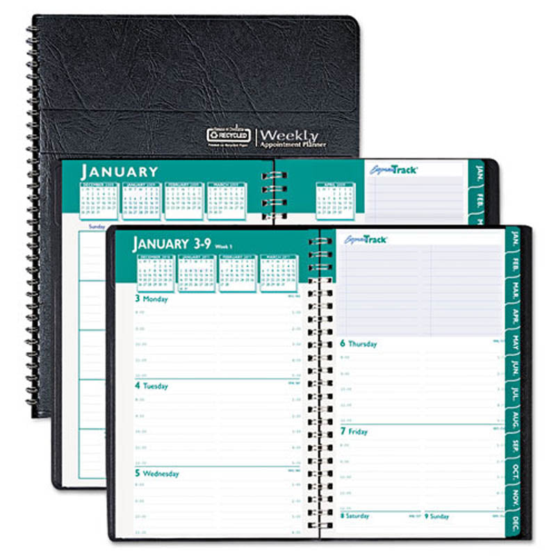 2026 Weekly & Monthly Planner - Express Track Appointment Book, Black | Perfect for Business Scheduling, Time Management & Productivity Planning