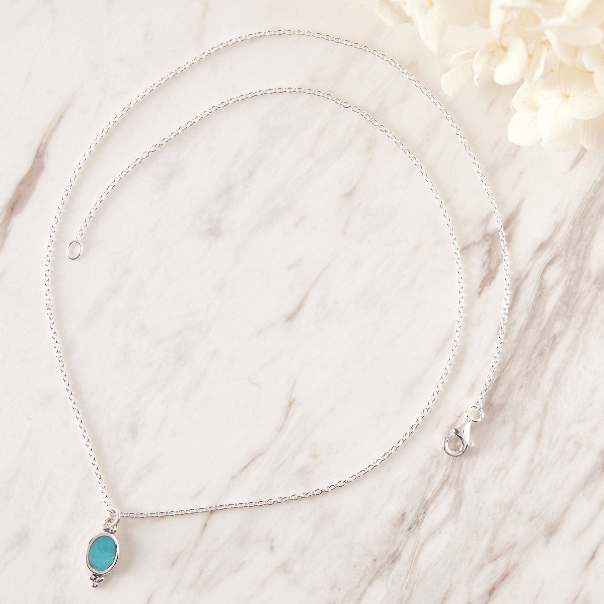Moon Song Turquoise Necklace - Handmade Sterling Silver Jewelry for Women | Boho Chic Accessories for Everyday Wear & Special Occasions