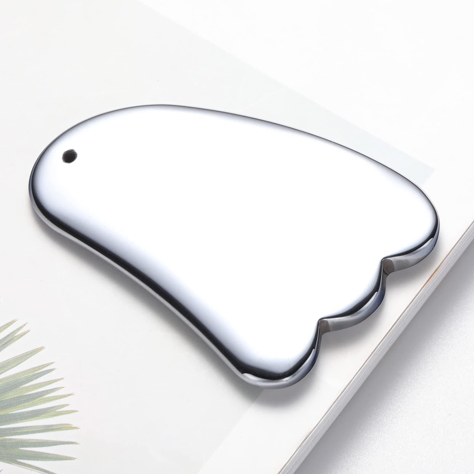 Terahertz Energy Stone Gua Sha Tool for Lymphatic Drainage & Facial Massage - Claw Shape Scraper for Glowing Skin | Perfect for Home Spa & Self-Care Routine