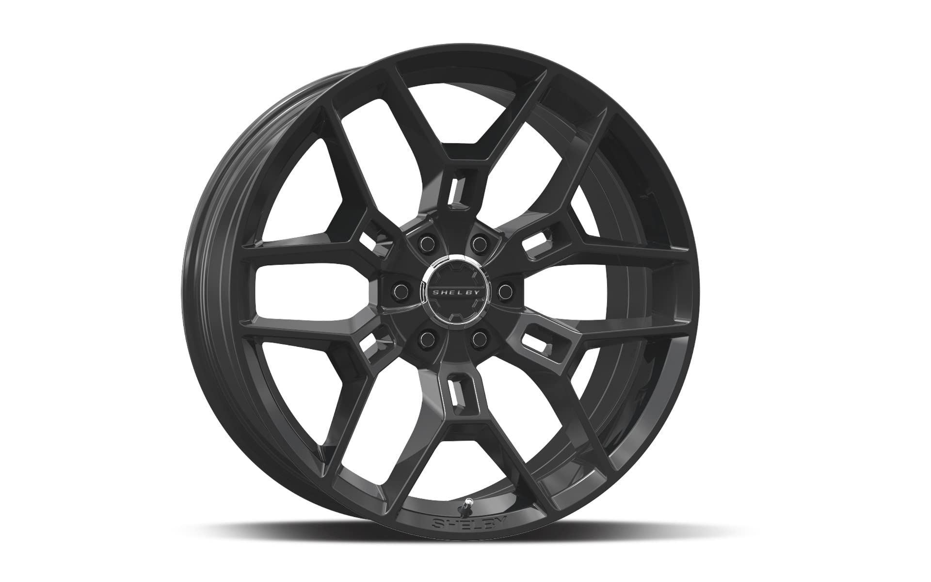 Drake Wheels S45295512B CS-45 Black Alloy Rims for Ford F150 - Durable Off-Road & Street Performance Wheels for Trucks & SUVs