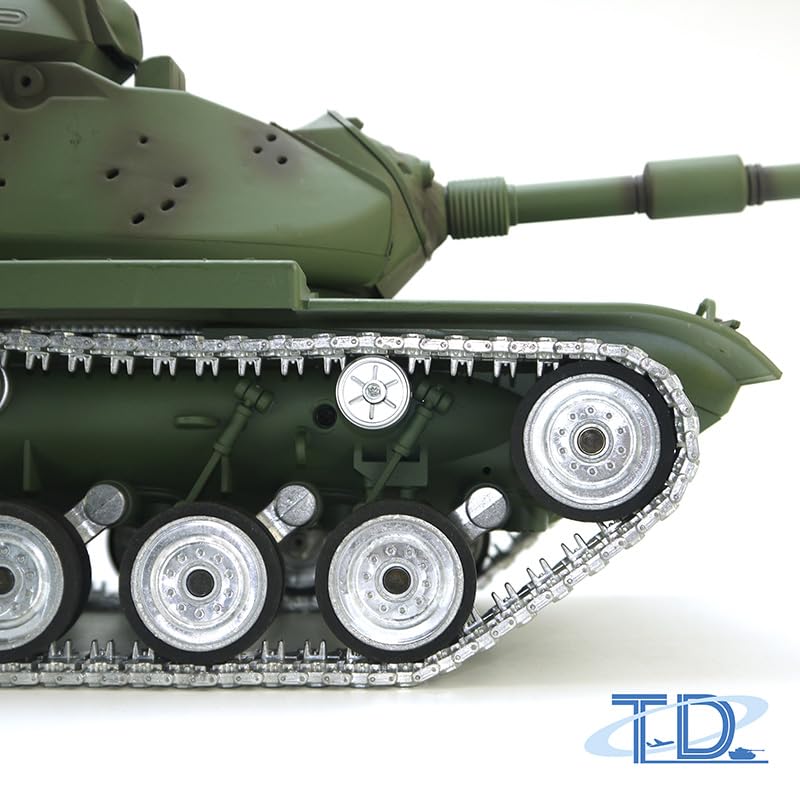 1/16 TOUCAN RC M60A3 USA Tank - Remote Control Hobby Model with BB Shooting, Infrared Battle System, Metal Wheels & Barrel Recoil - Perfect for Military Enthusiasts & Outdoor RC Battles