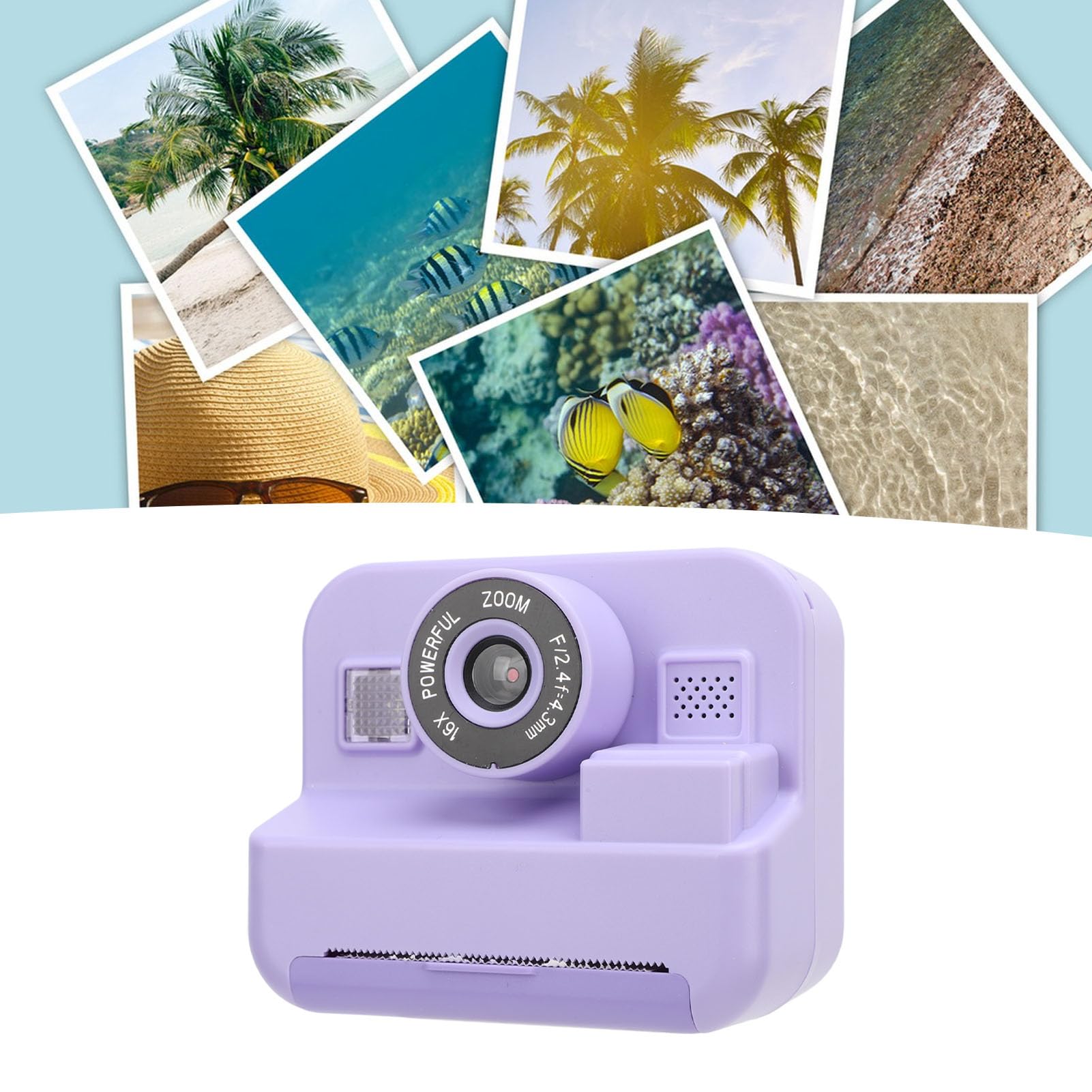 Instant Print Camera for Kids - 1080P HD 12MP Digital Camera with 2.4