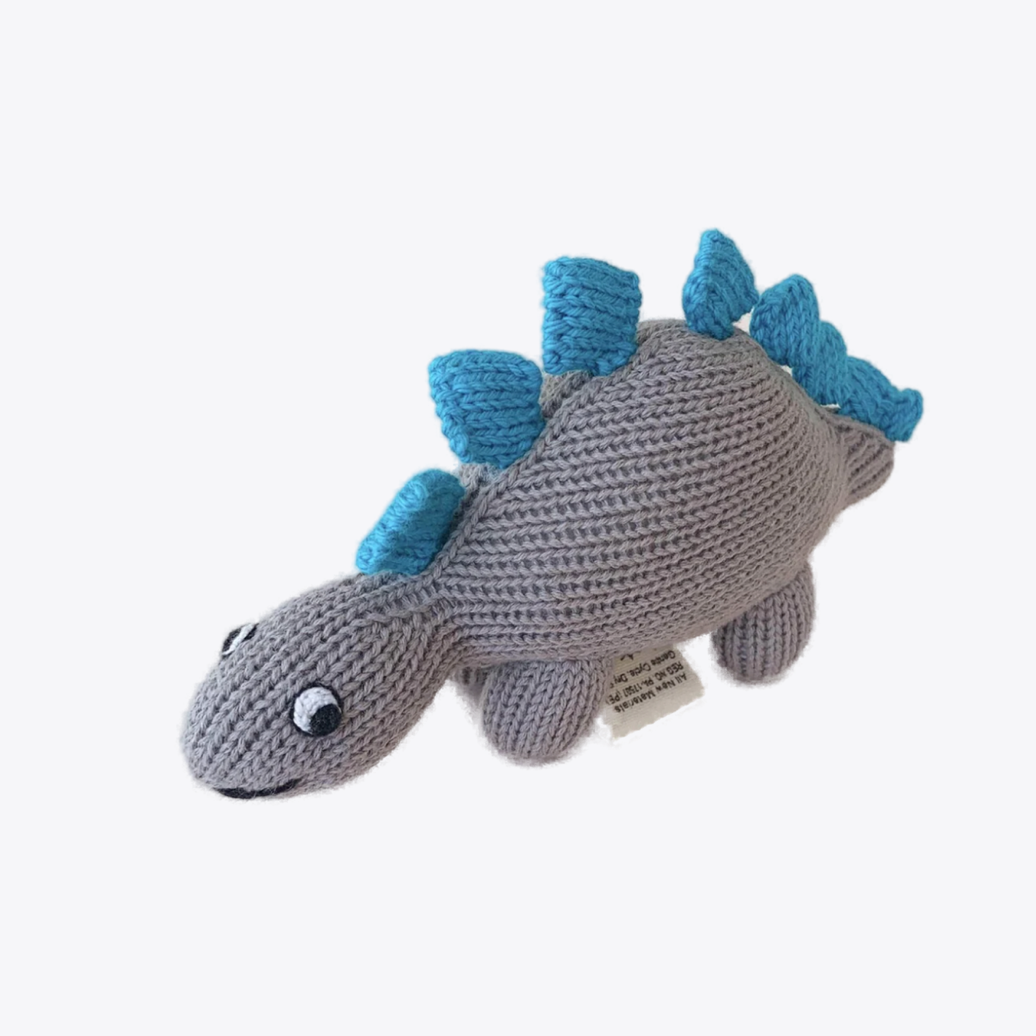 Dino Stegosaurus Rattle Toy - Cute Dinosaur Baby Shaker for Sensory Play & Early Learning | Perfect Gift for Newborns, Toddlers & Kids