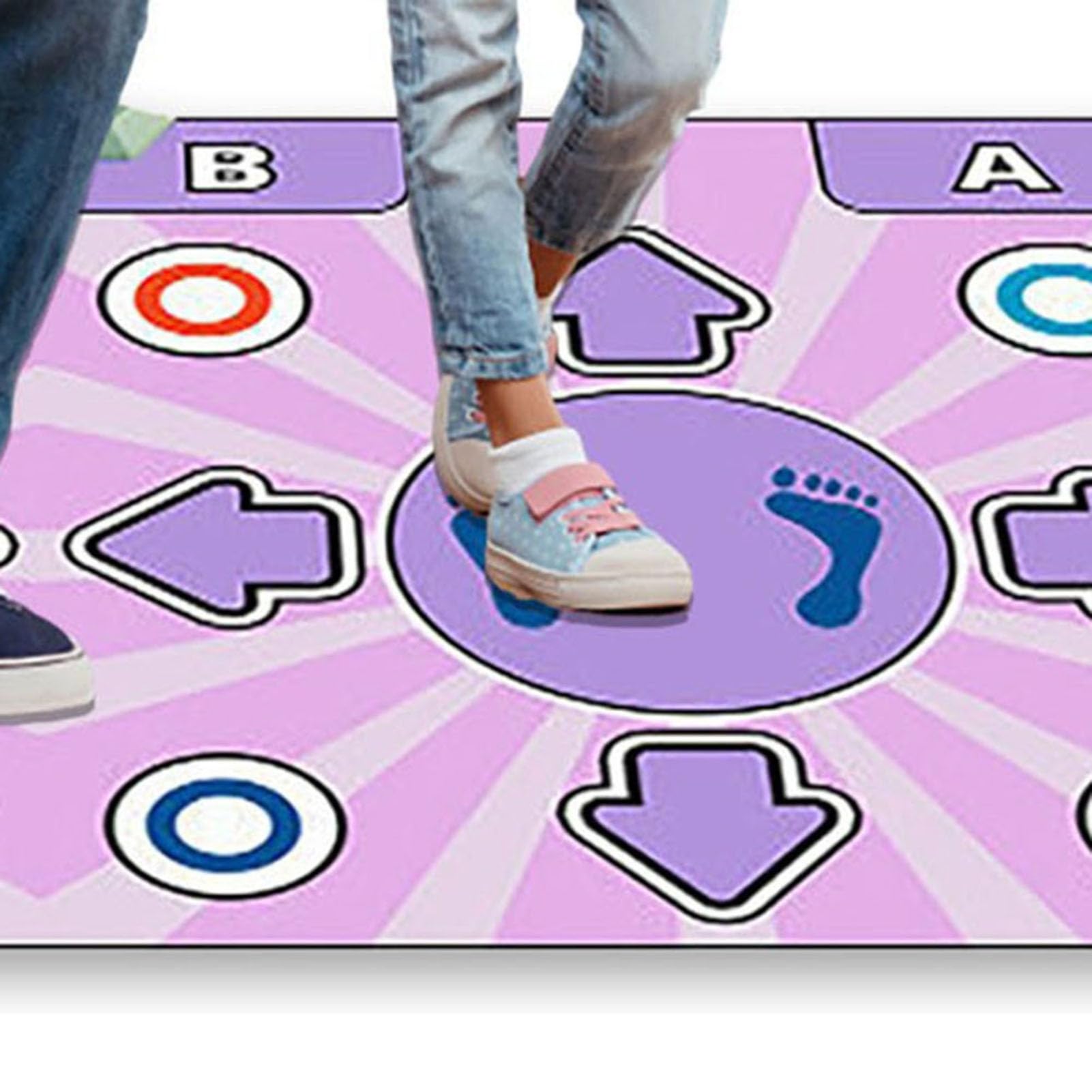Electronic Dance Mat with 100 Music Tracks & 168 Games - Plug & Play Double Dance Pads for Fitness, Dancing, and Family Fun - US Plug - Perfect for Parties, Kids' Entertainment, and Home Workouts