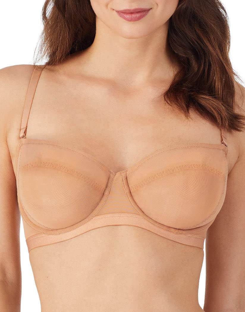 Le Mystere Modern Mesh Strapless Bra - Seamless Lift & Support for Weddings, Evening Wear & Special Occasions