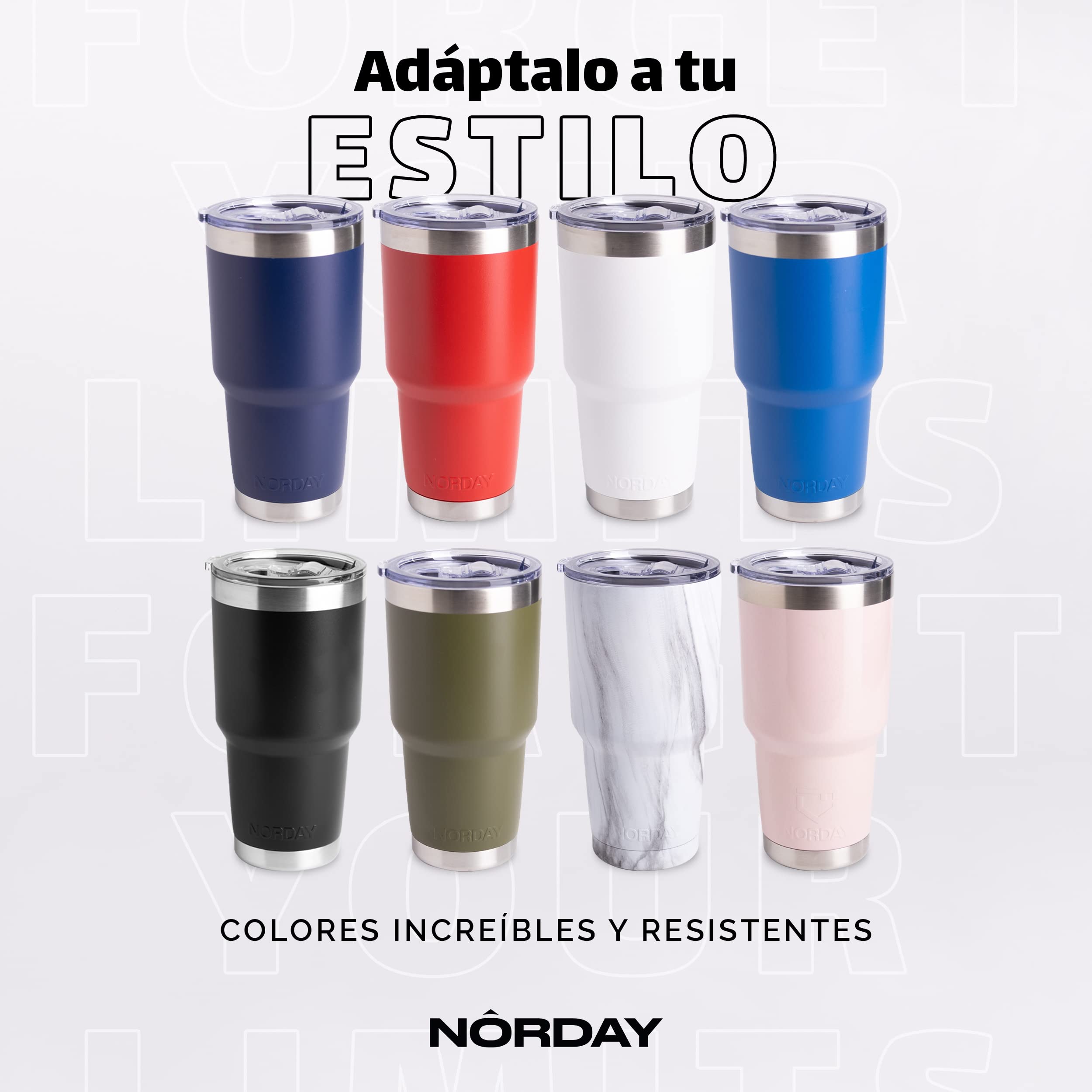 NORDAY 30oz White Marble Insulated Stainless Steel Tumbler with Lid - Double Wall Vacuum Coffee Travel Mug - Keeps Hot/Cold for 24 Hours - Fits Car Cup Holder - Leakproof & Sweatproof - Perfect for Office, Gym, Camping & Road Trips