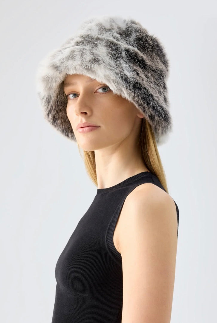 Yeoman Bucket Hat - Snow Leopard Print Sun Protection Outdoor Hat for Men & Women - Perfect for Hiking, Beach, and Summer Fashion