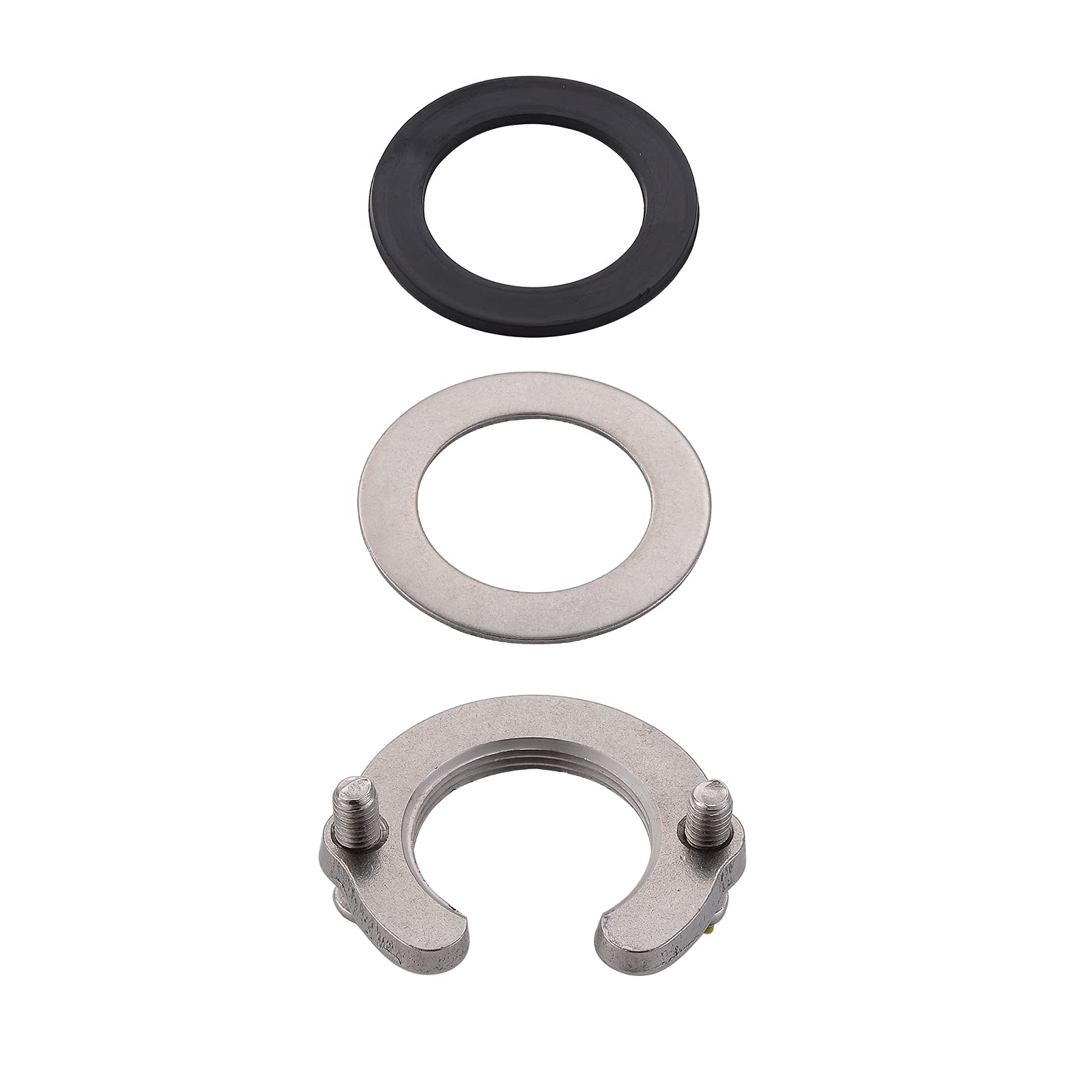 APPASO Kitchen Faucet Mounting Screw Kit - 1-3/10” (32MM) Silver Nut Fixing Kit - Compatible with APPASO Kitchen Faucets - Perfect for Faucet Installation and Repair in Home Kitchens