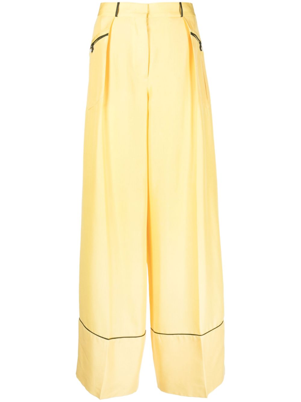 Bally Men's Casual Yellow Trousers - Comfortable Slim Fit Pants for Office, Travel & Everyday Wear