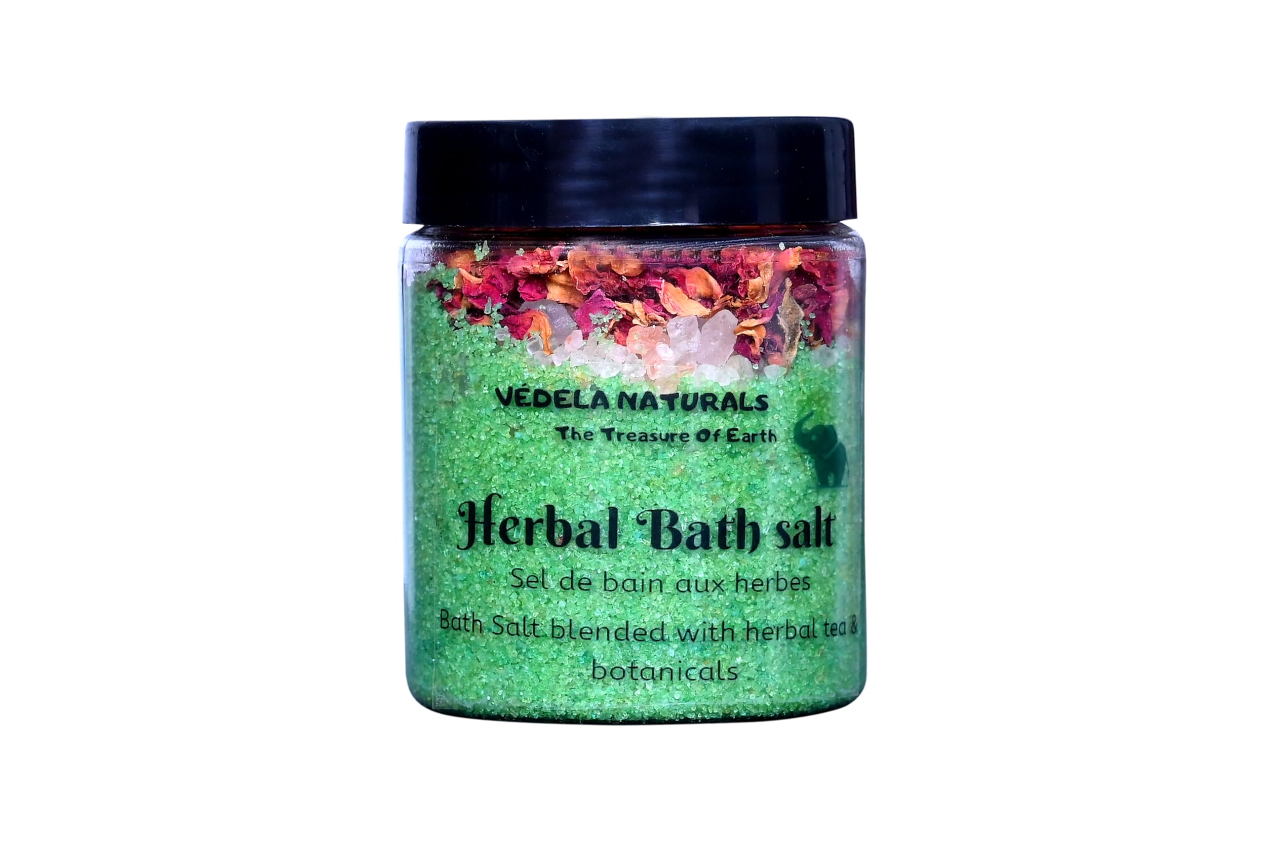 VÉDELA Naturals Luxury Bath Salt Set - Relaxing Ylang Ylang, Lavender & Tea Tree Infused Mineral Salts | Spa Quality Gift Box | Perfect for Stress Relief, Aromatherapy & Self Care Gifts