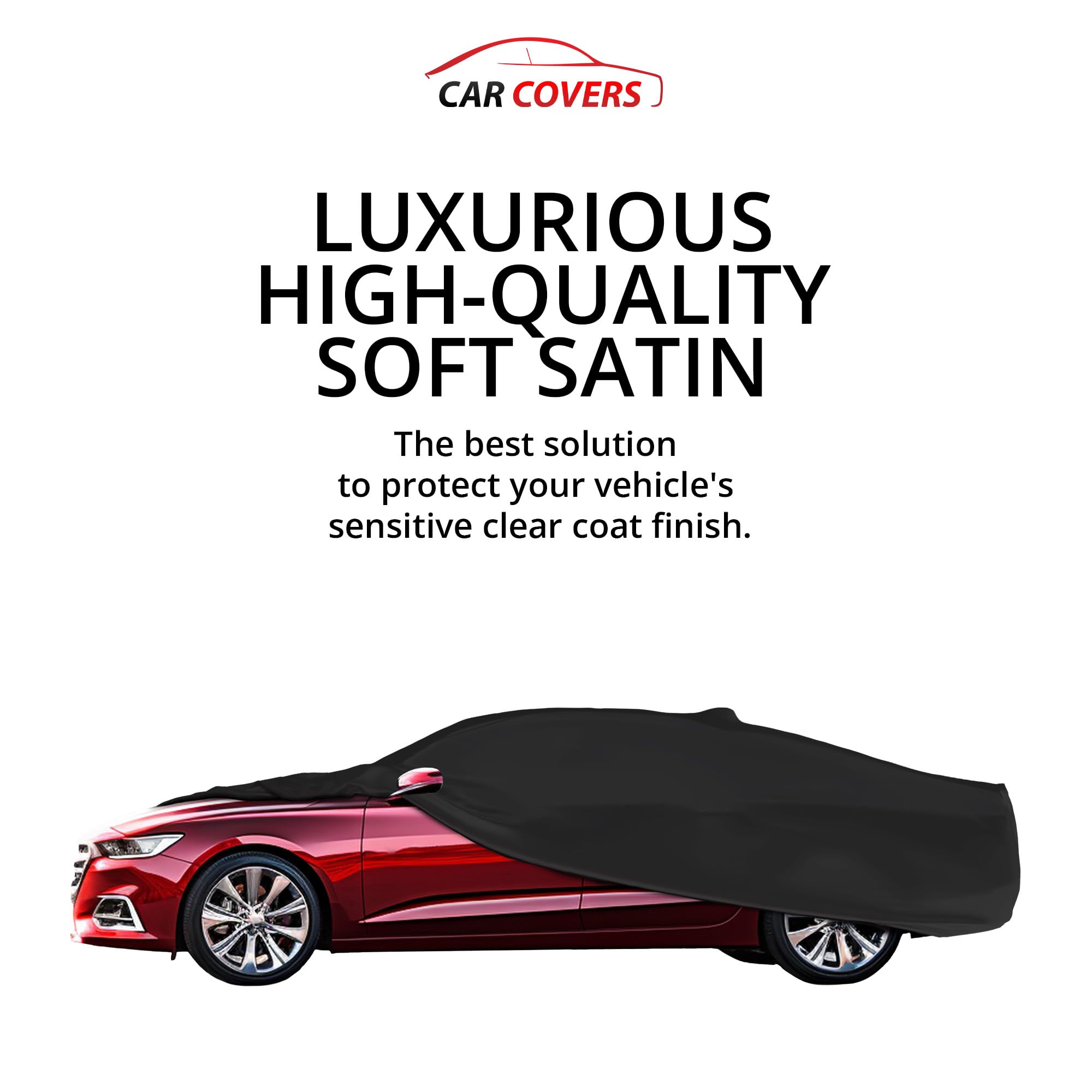 Scratch-Resistant Indoor Car Cover for Chevrolet Impala 1994-1996 - Black Satin Ultra Soft Material with Warranty | Perfect for Garage Storage & Vehicle Protection