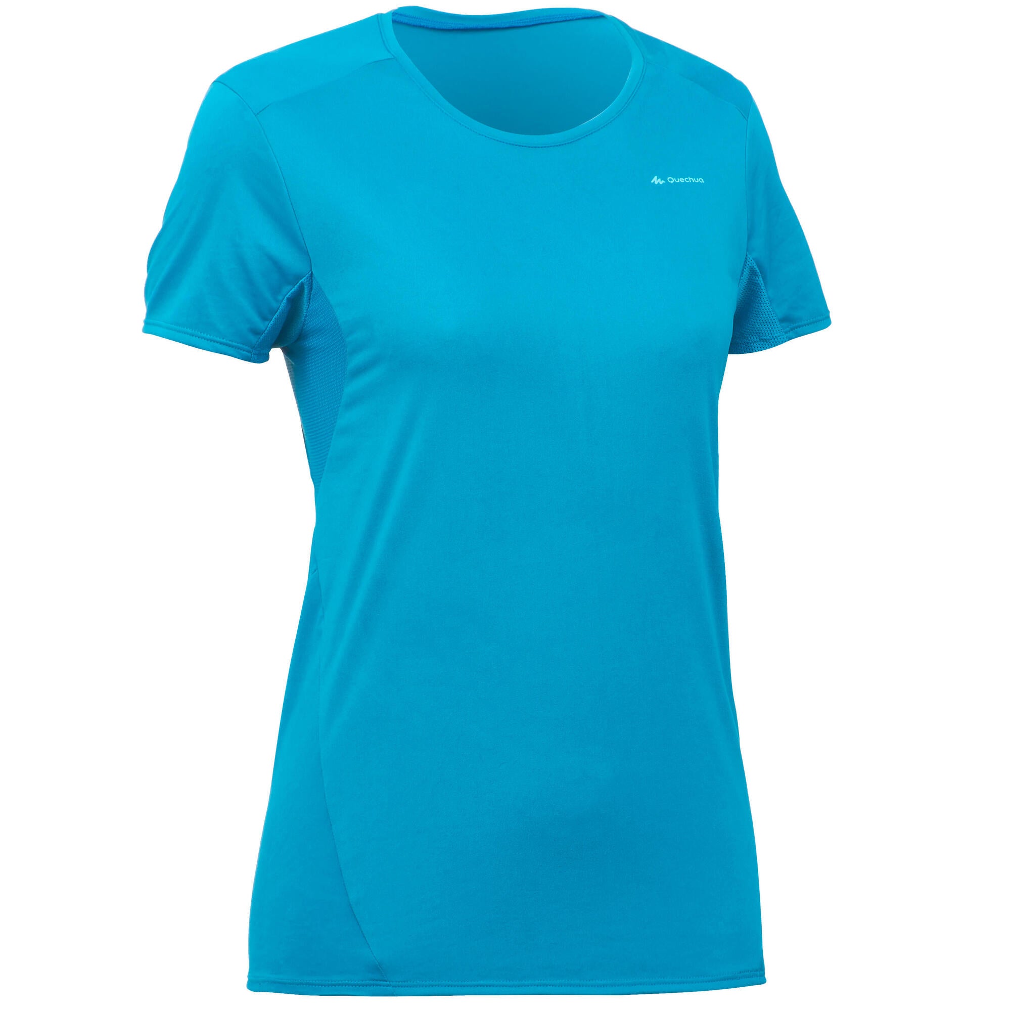 Quechua Women's MH100 Quick-Dry Hiking T-Shirt - Lightweight & Breathable for Outdoor Adventures & Travel