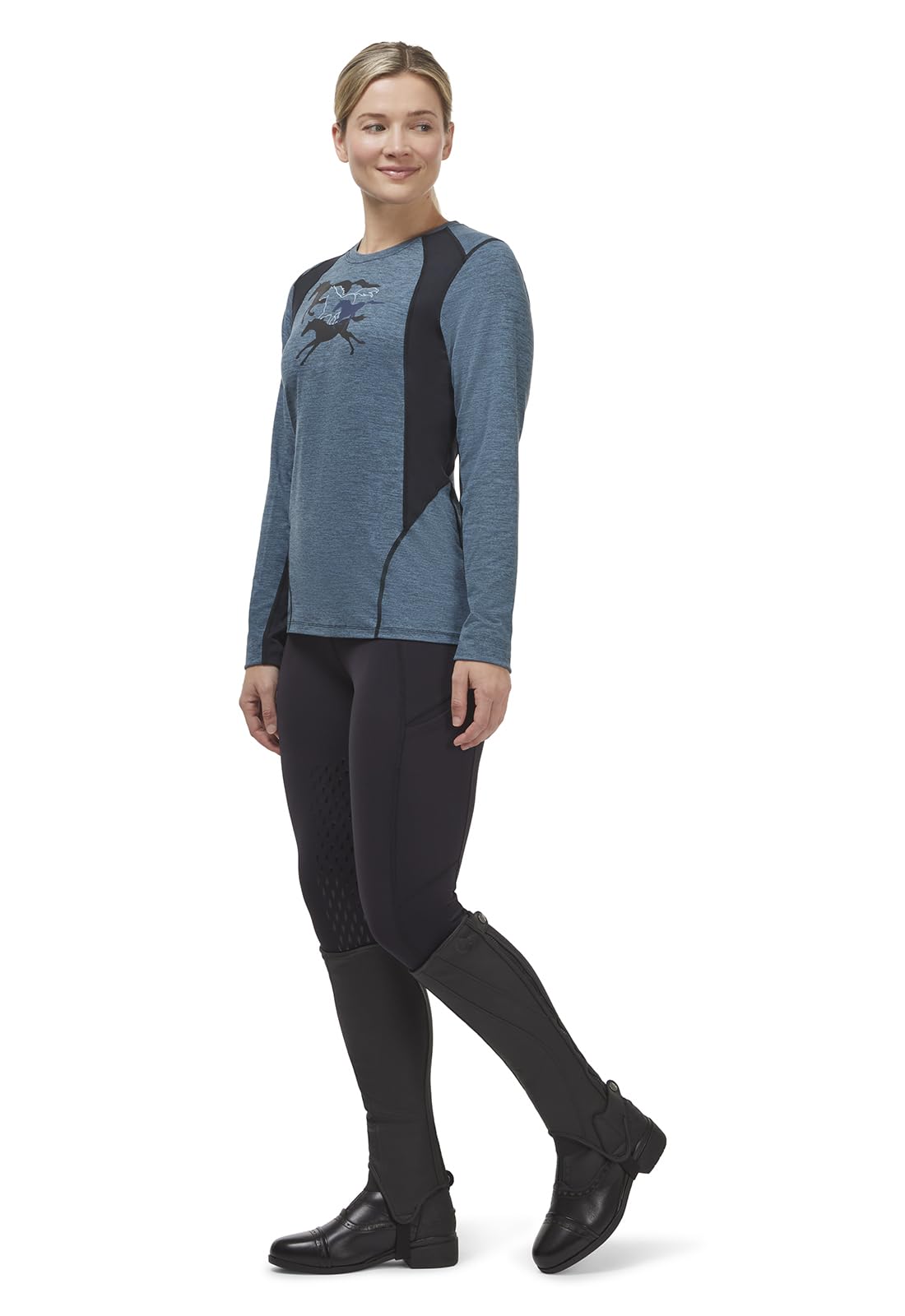Kerrits Thermo Tech 2.0 Full Leg Tight - Solid Color Winter Riding Tights for Women | Equestrian, Horseback Riding & Cold Weather Training