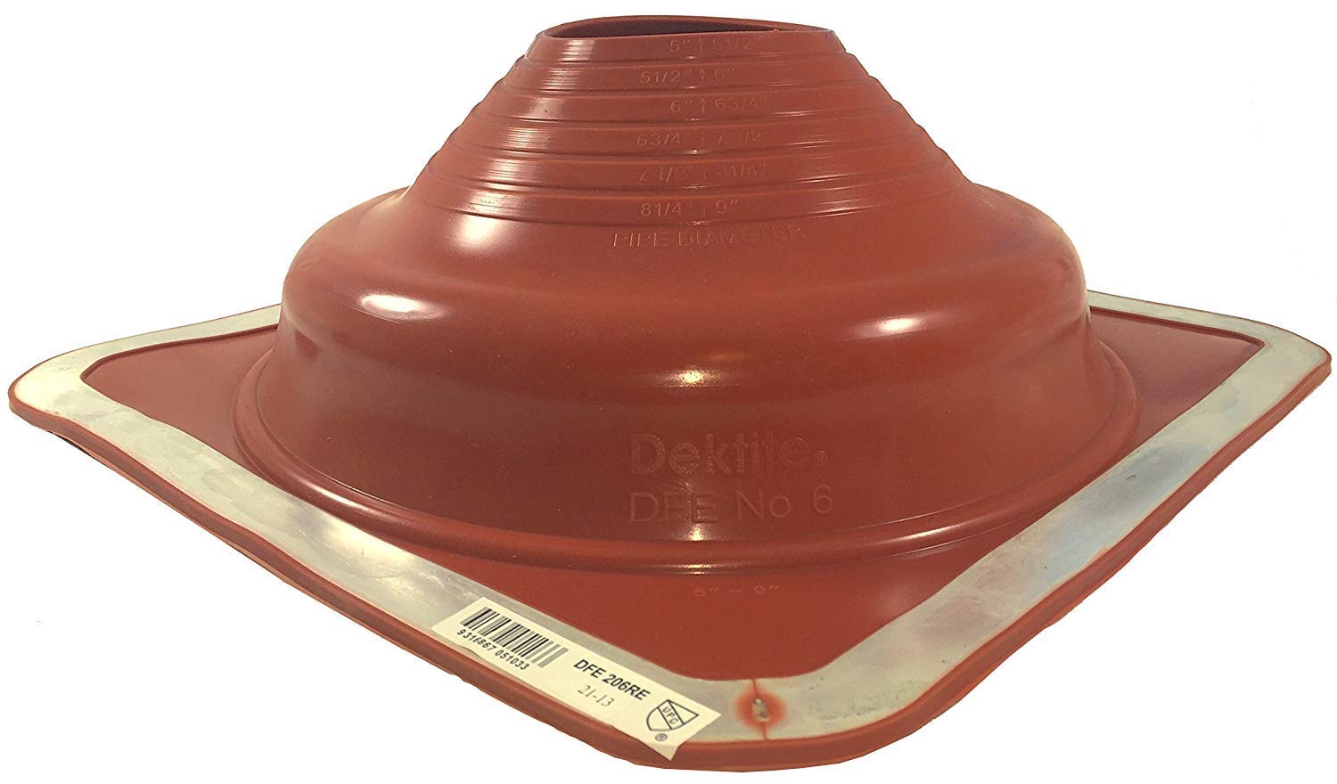 EAGLE 1 Adjustable Silicone Roof Pipe Flashing Boot - High Temp Resistant Square Base for Roof Vents & Pipes - Perfect for Roof Leak Repairs & Weatherproofing