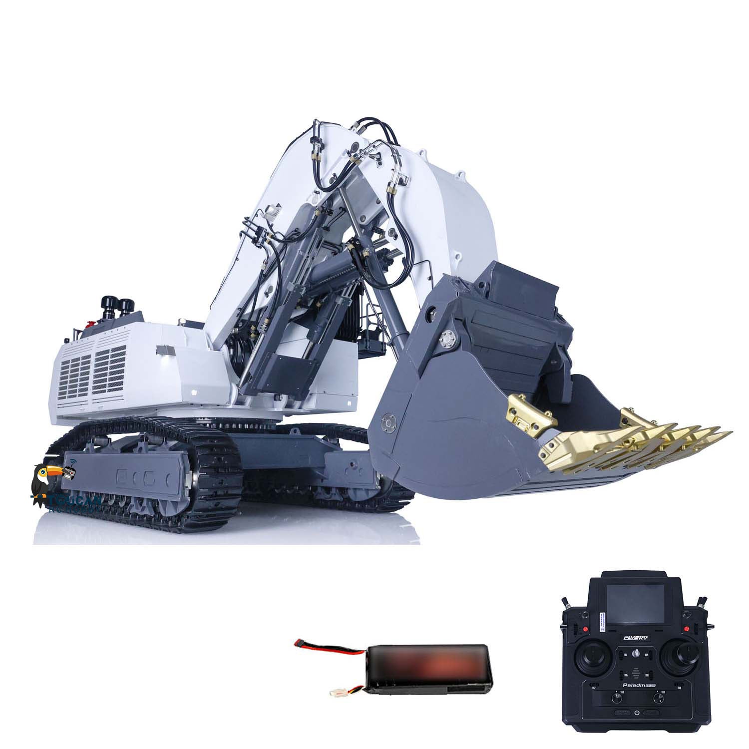LESU 1/14 Scale RC Hydraulic Excavator 9150 Remote Control Digger Truck - RTR Hobby Model with Forward Shovel PL18EV Lite for Construction Simulation & Outdoor Play