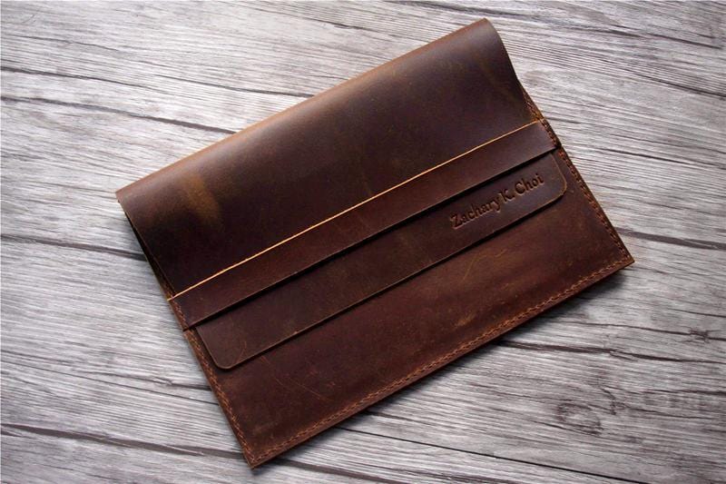 Premium Embossed Leather iPad Cover Sleeve Case - Protective & Stylish for iPad Pro/Air/Mini - Perfect for Work, Travel & Daily Use