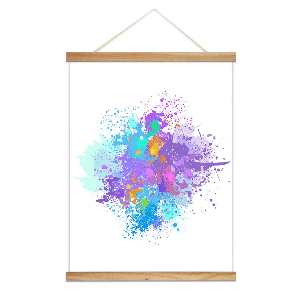 Wall26 Splashing Ink Art Print - 18x24 Inch Framed Canvas Wall Poster with Wood Frame, Ready to Hang for Living Room, Bedroom & Office Decor
