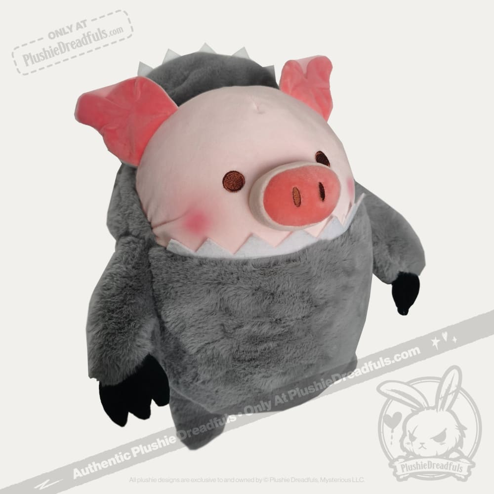 Plushie Dreadfuls Hannibal Lecter Plush Pig Stuffed Animal Toy - Cute Horror Collectible for Fans, Halloween Decor, and Movie-Themed Gifts