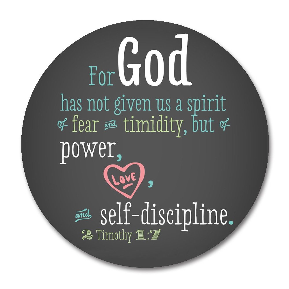 Christian Bible Verses Mouse Pad - Inspirational Religious Quotes, Non-Slip Rubber Gaming Mouse Mat with 'God Has Not Given Us a Spirit of Fear' Scripture - Perfect for Office, Home & Church Computer Use