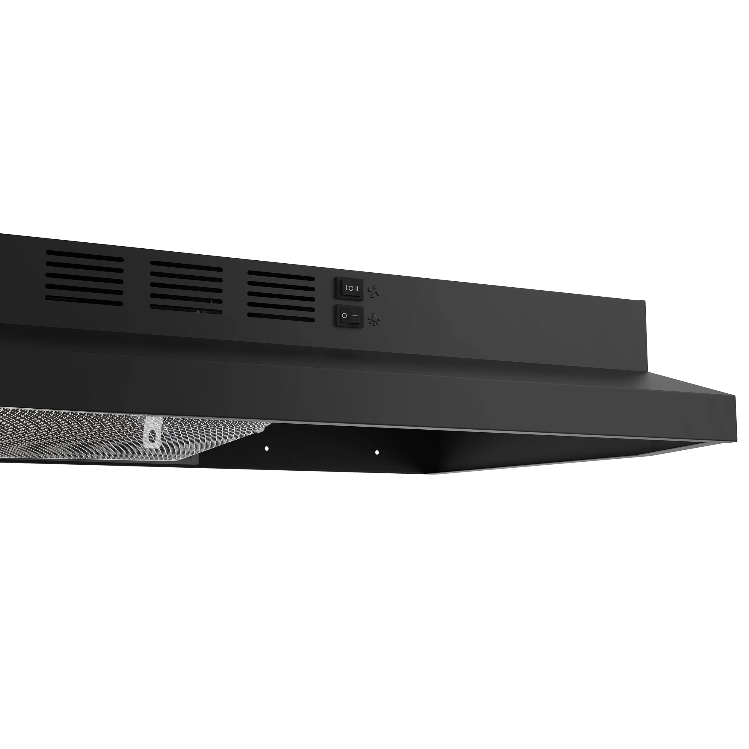 Forno 30 200 CFM Compact Under Cabinet Range Hood in Black - FRHUC5200 30BLK | Powerful Ventilation for Small Kitchens & Apartments