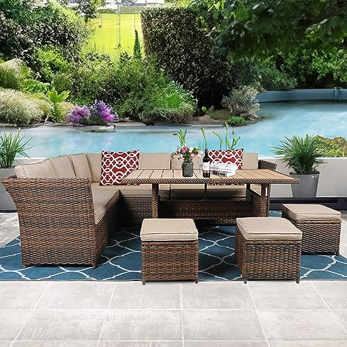 7 Pieces Furniture Set (Brown)