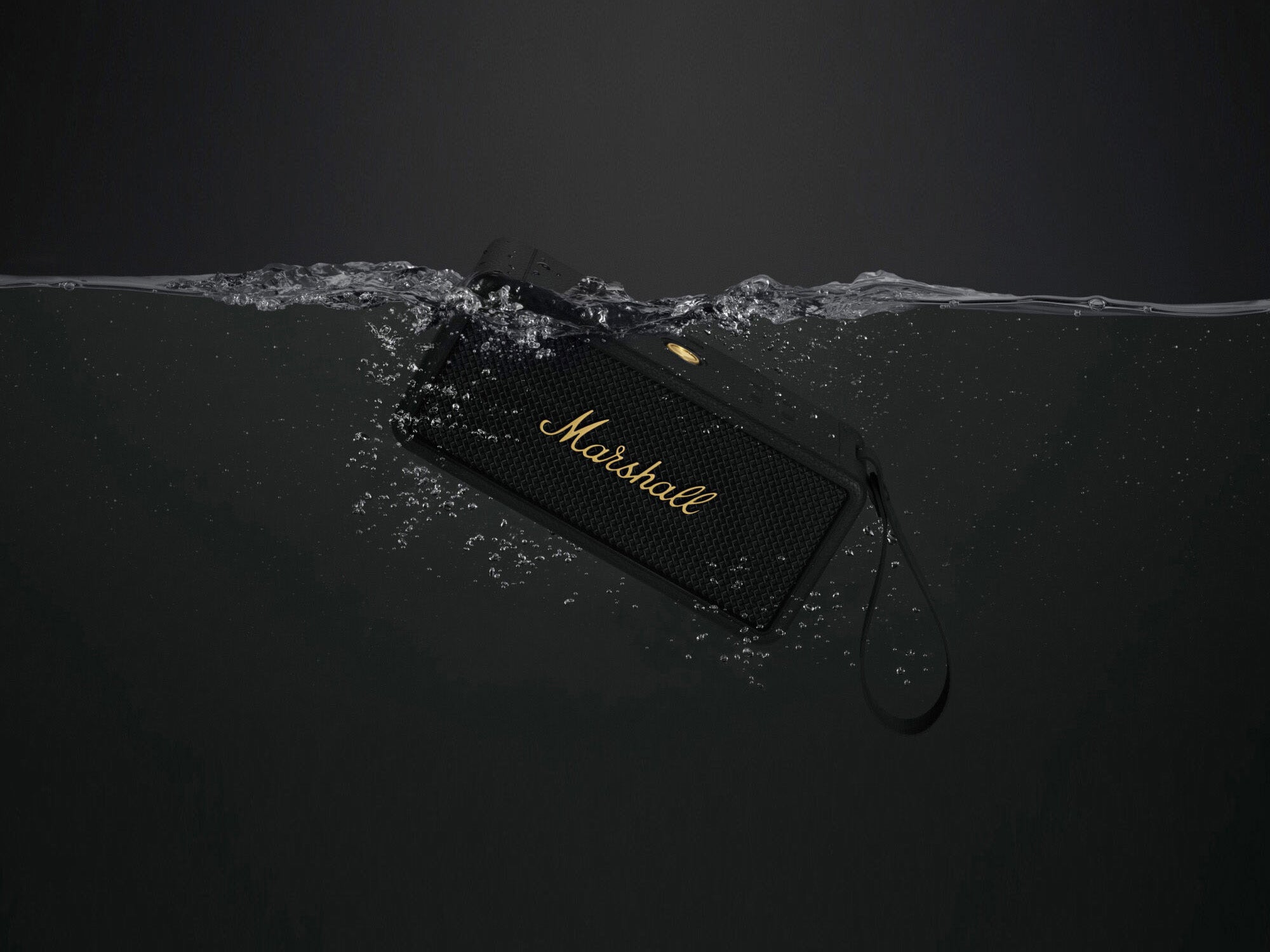 Marshall Middleton Portable Bluetooth Speaker - Premium Sound, Waterproof & Wireless for Outdoor, Travel, and Home Use