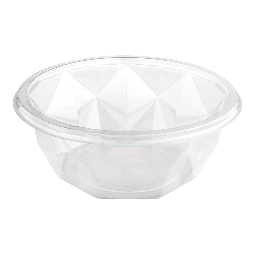 Restaurantware 32oz Clear PLA Plastic Salad Bowls - 500 Pack Eco-Friendly Disposable Food Containers for Takeout, Meal Prep & Catering | BPA-Free, Microwave Safe | Perfect for Restaurants, Cafes & Food Delivery Services
