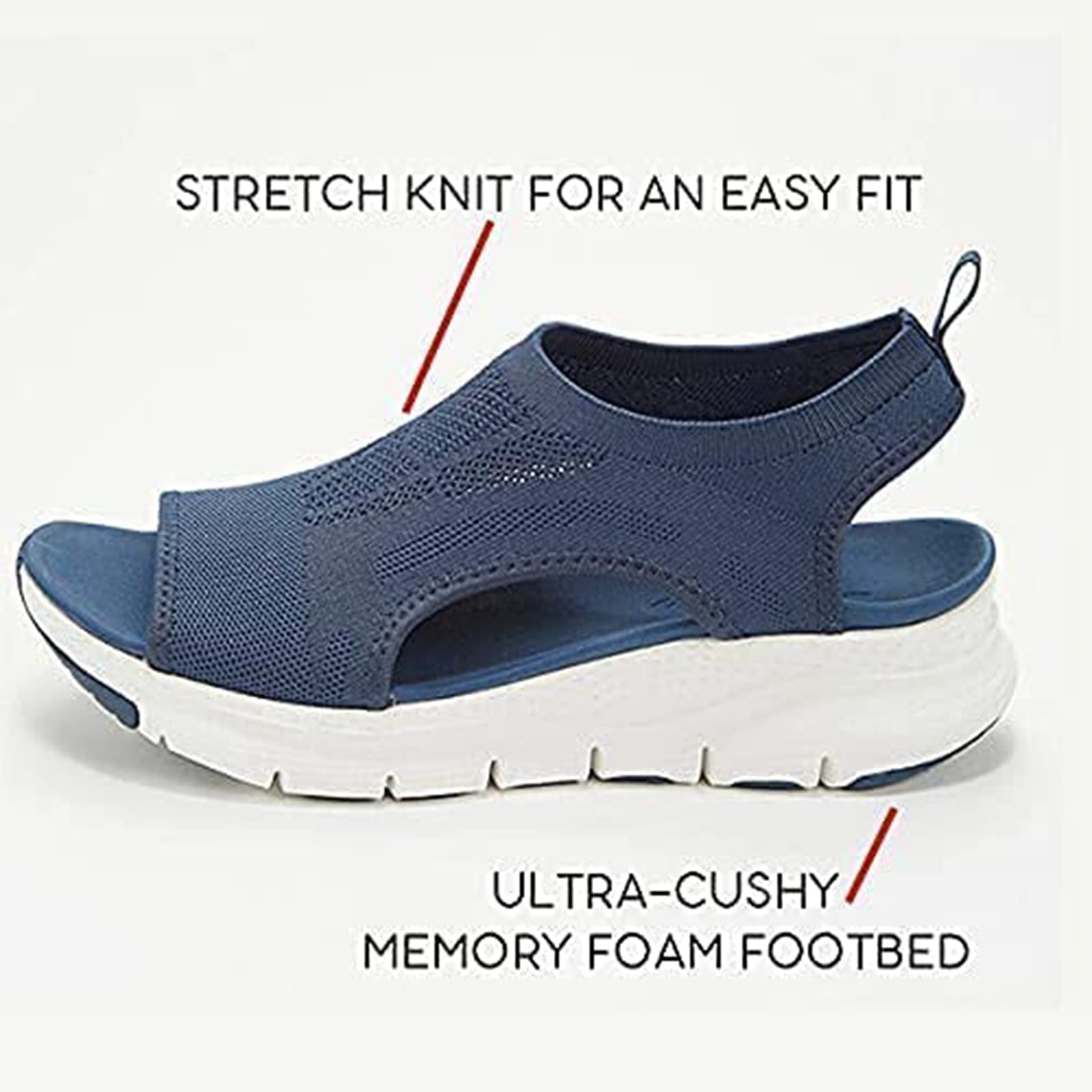 Libiyi Women's Orthotic Sandals - Comfortable Peep Toe Cutout Chunky Heel Sandals with Zipper Detail | Perfect for Summer Outfits, Beach Vacations & Casual Wear