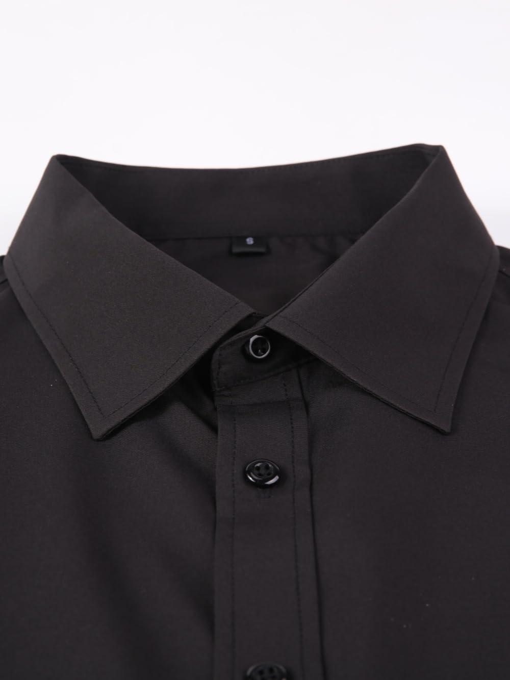 Men's Slim Fit Long Sleeve Dress Shirts | Button Down Business Formal Shirt with Stretch | Perfect for Office, Interviews & Special Occasions