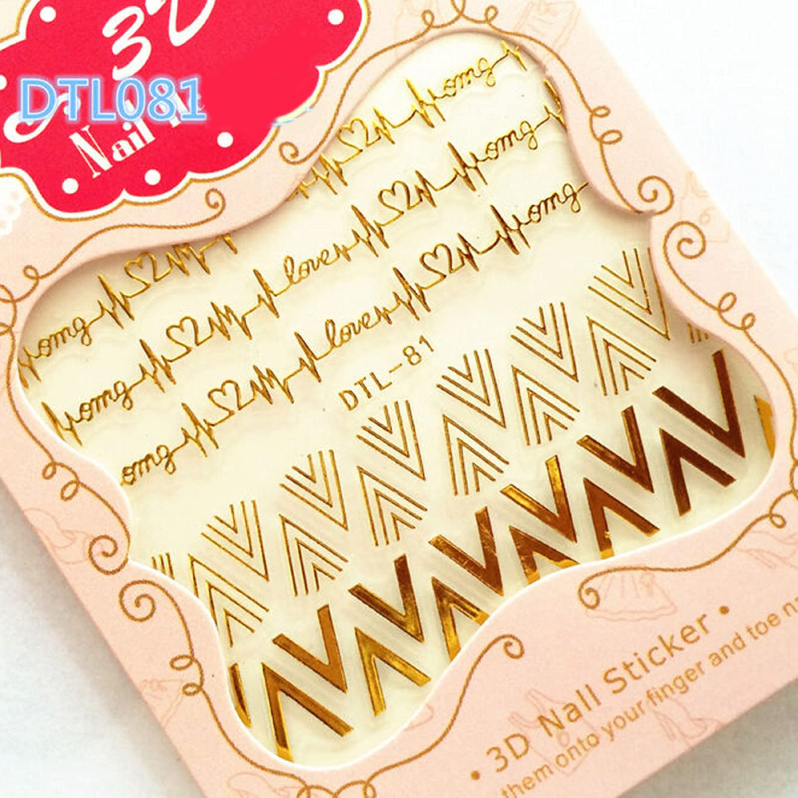 Linhengyu Nail Stickers - DIY Nail Art Decals for Women, Girls Manicure Decor - Party & Daily Use