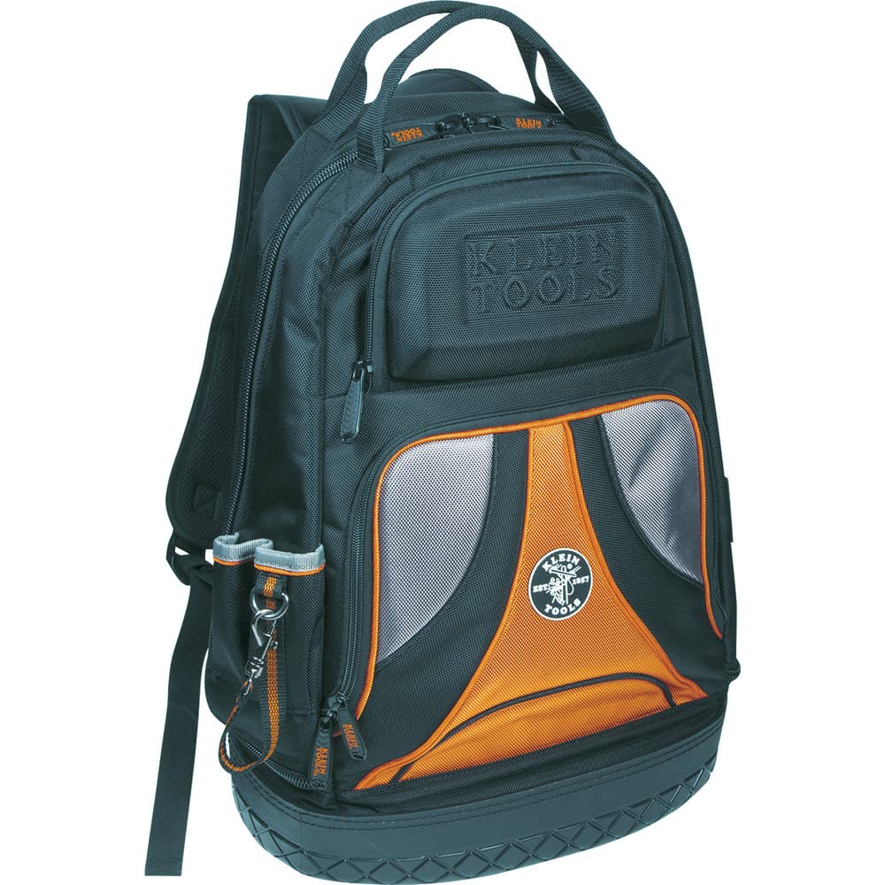 Klein Tools Tradesman Pro Tool Organizer Backpack with 39 Pockets & 8-in-1 Insulated Screwdriver Set - Perfect for Electricians, Contractors & DIY Home Improvement Projects