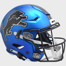 Detroit Lions 2024 SpeedFlex Authentic Football Helmet - Official NFL Game-Ready Helmet for Players & Collectors - Perfect for Game Day, Training & Display